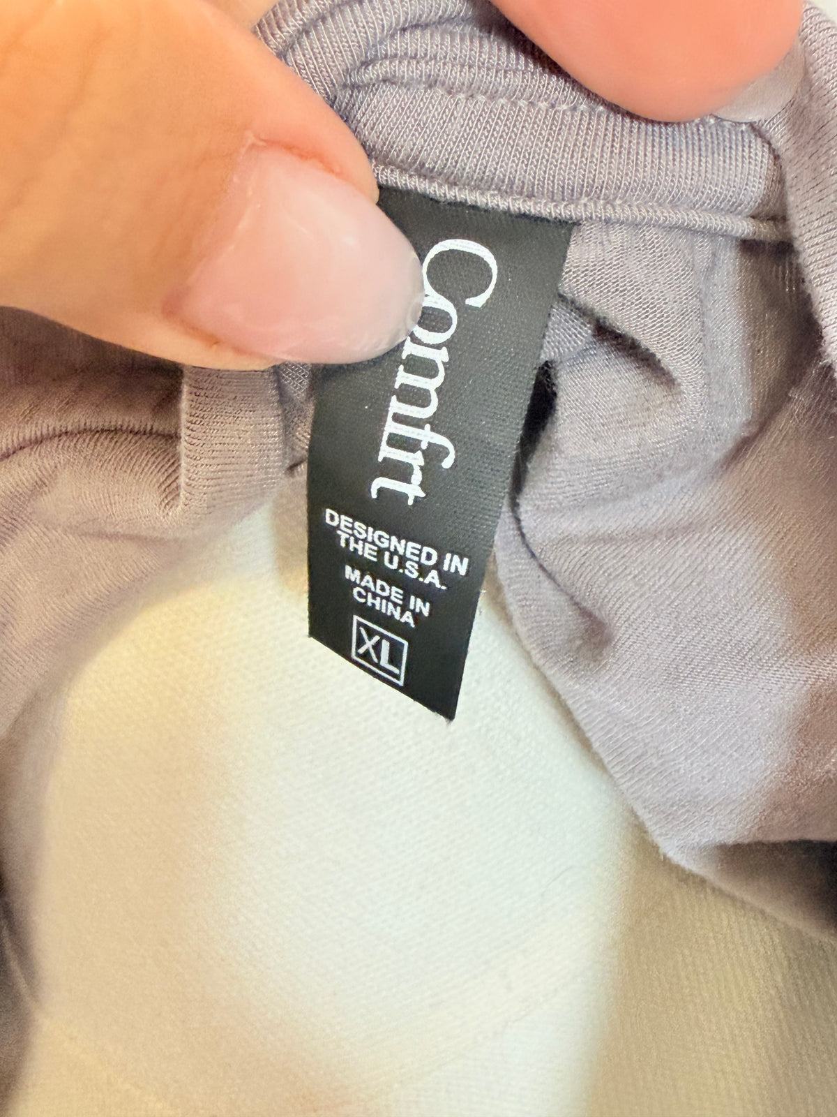 Womens Grey Comfrt Long Sleeve Top XL EUC
