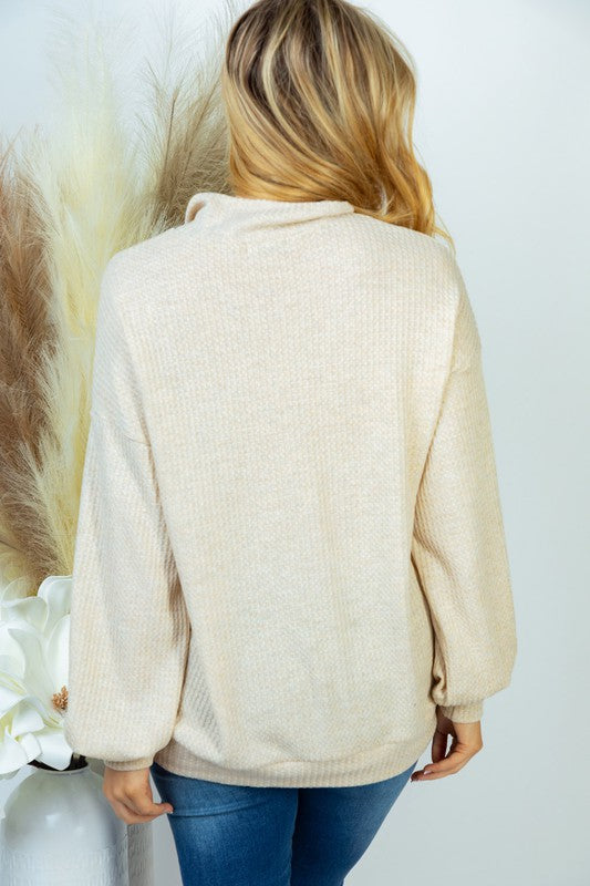Long Sleeve Solid Knit Top