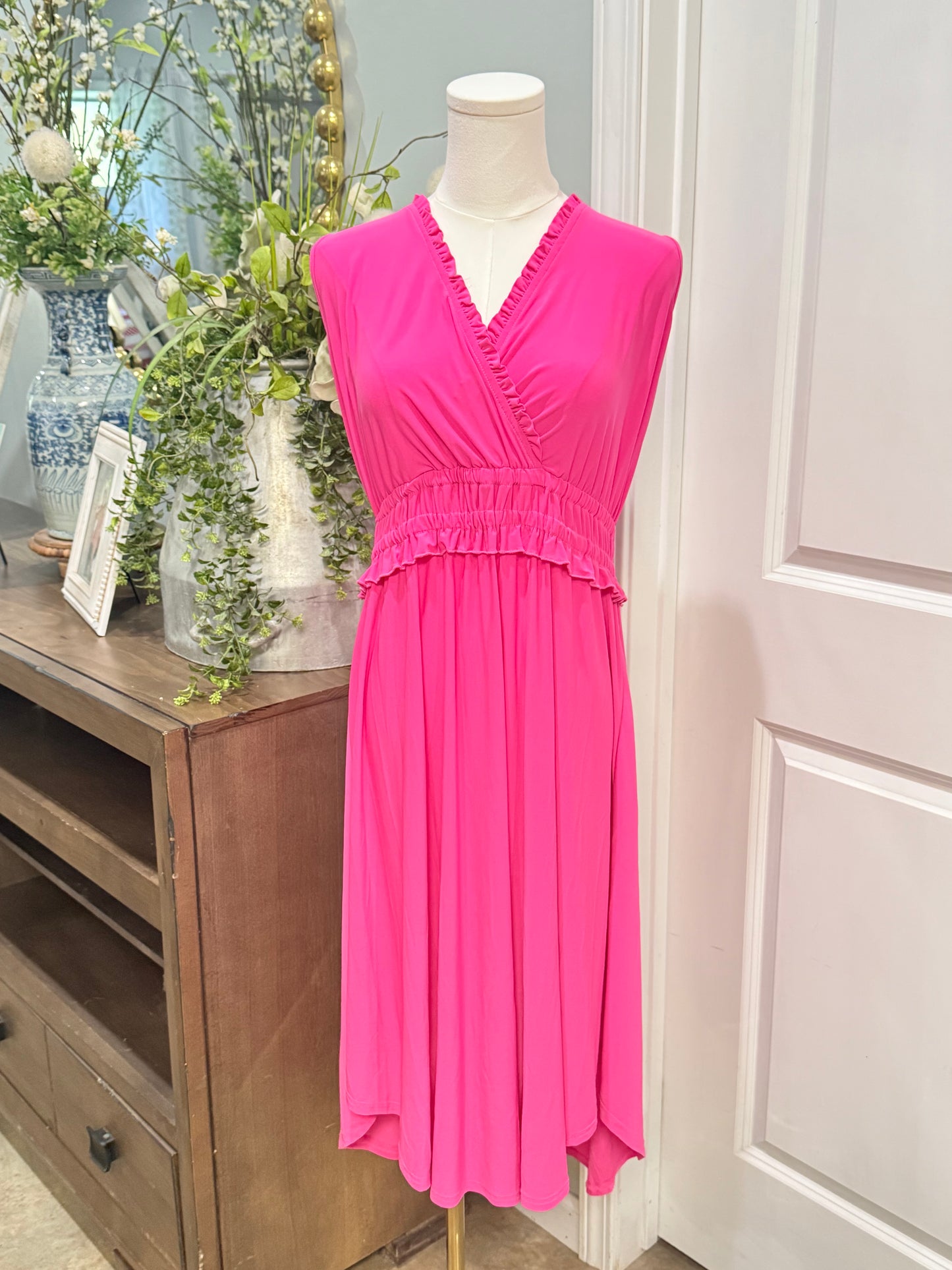 Womens Cupio Smocked Dress XXL EUC