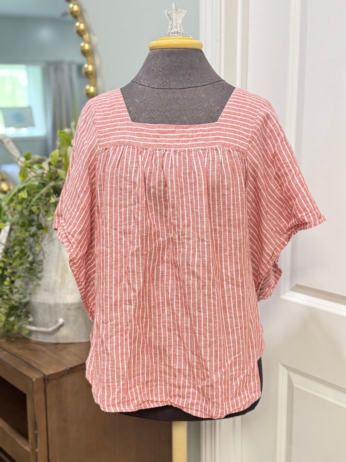 Womens BeachLunchLounge Blouse Large EUC