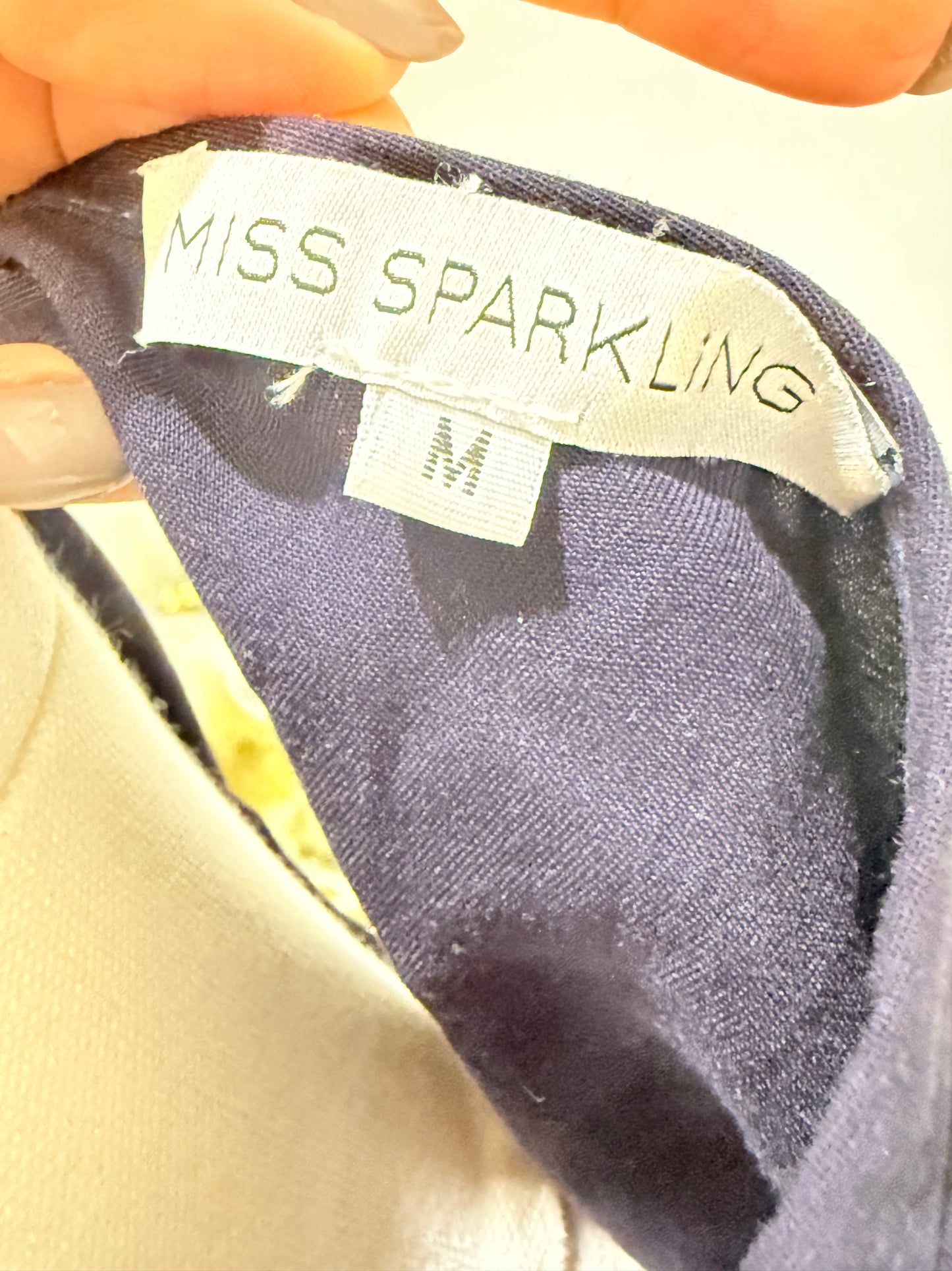 Womens Miss Sparkling Tiered Ruffle Dress Medium EUC