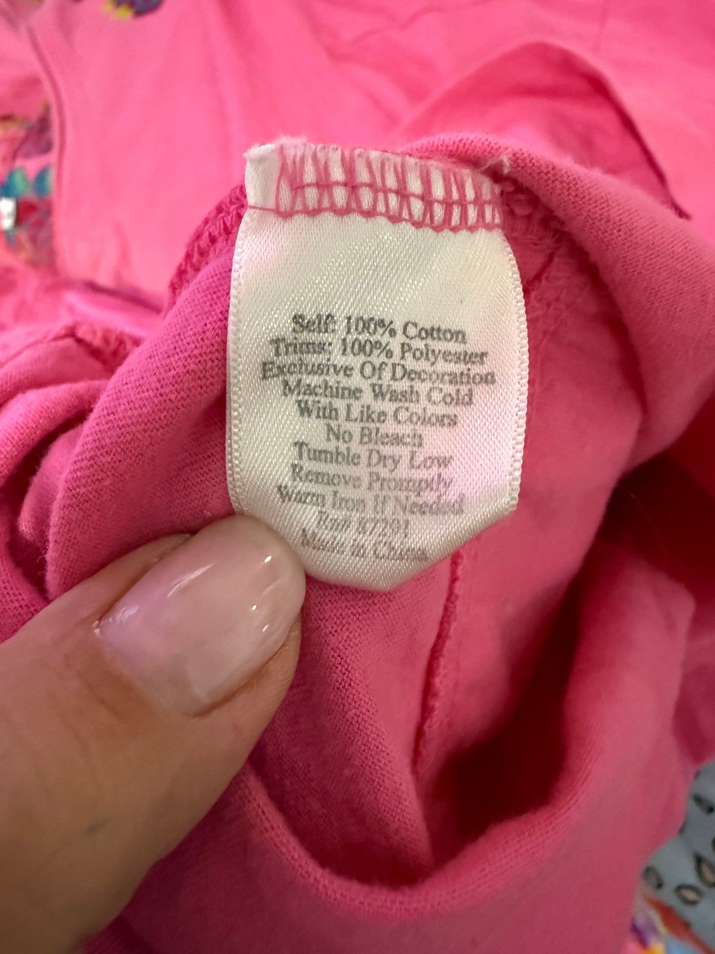 Womens Johnny Was Tshirt Embroidered Dress Large Retails $255