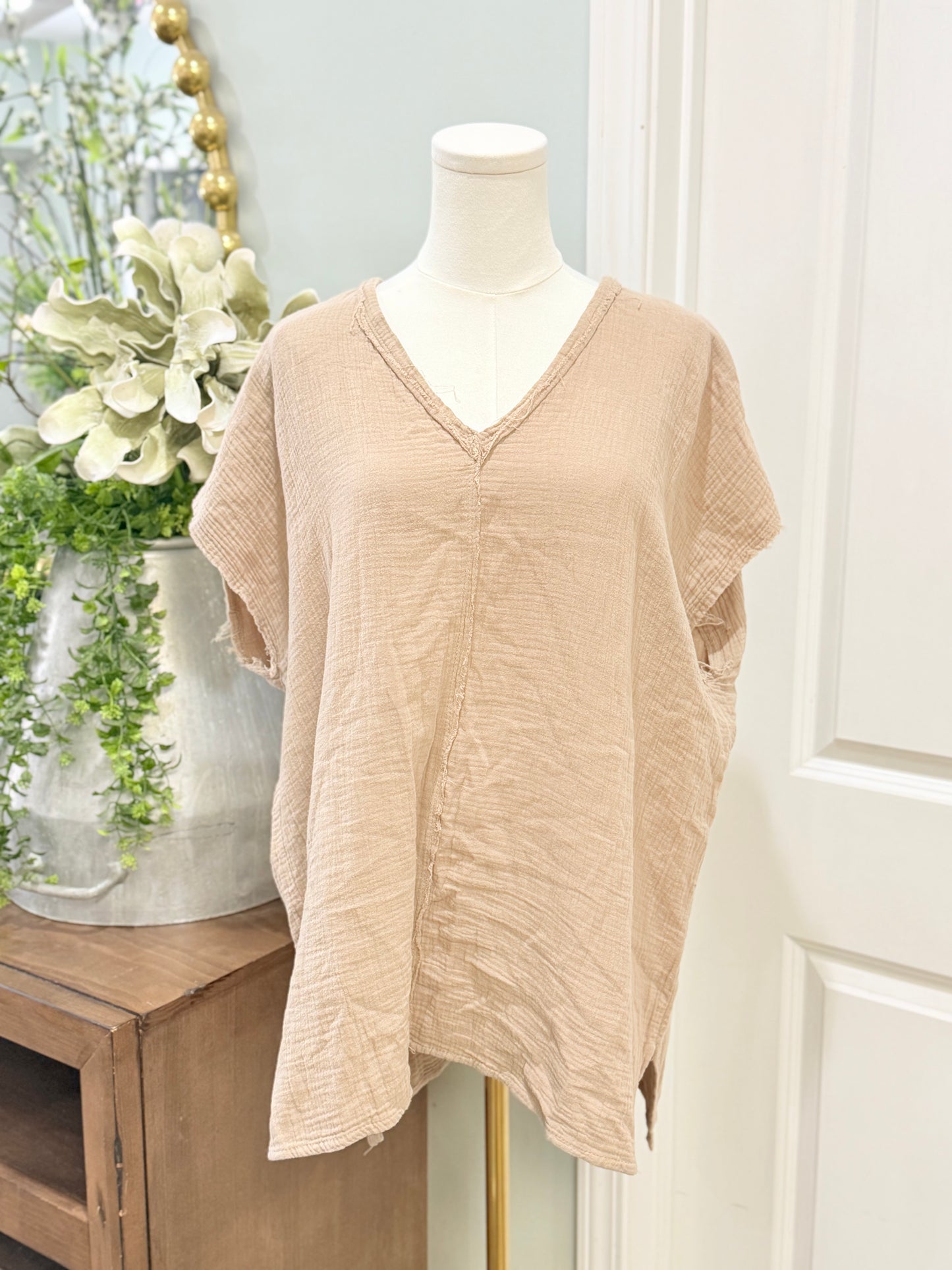Womens La Miel Gauzy Blouse Large EUC