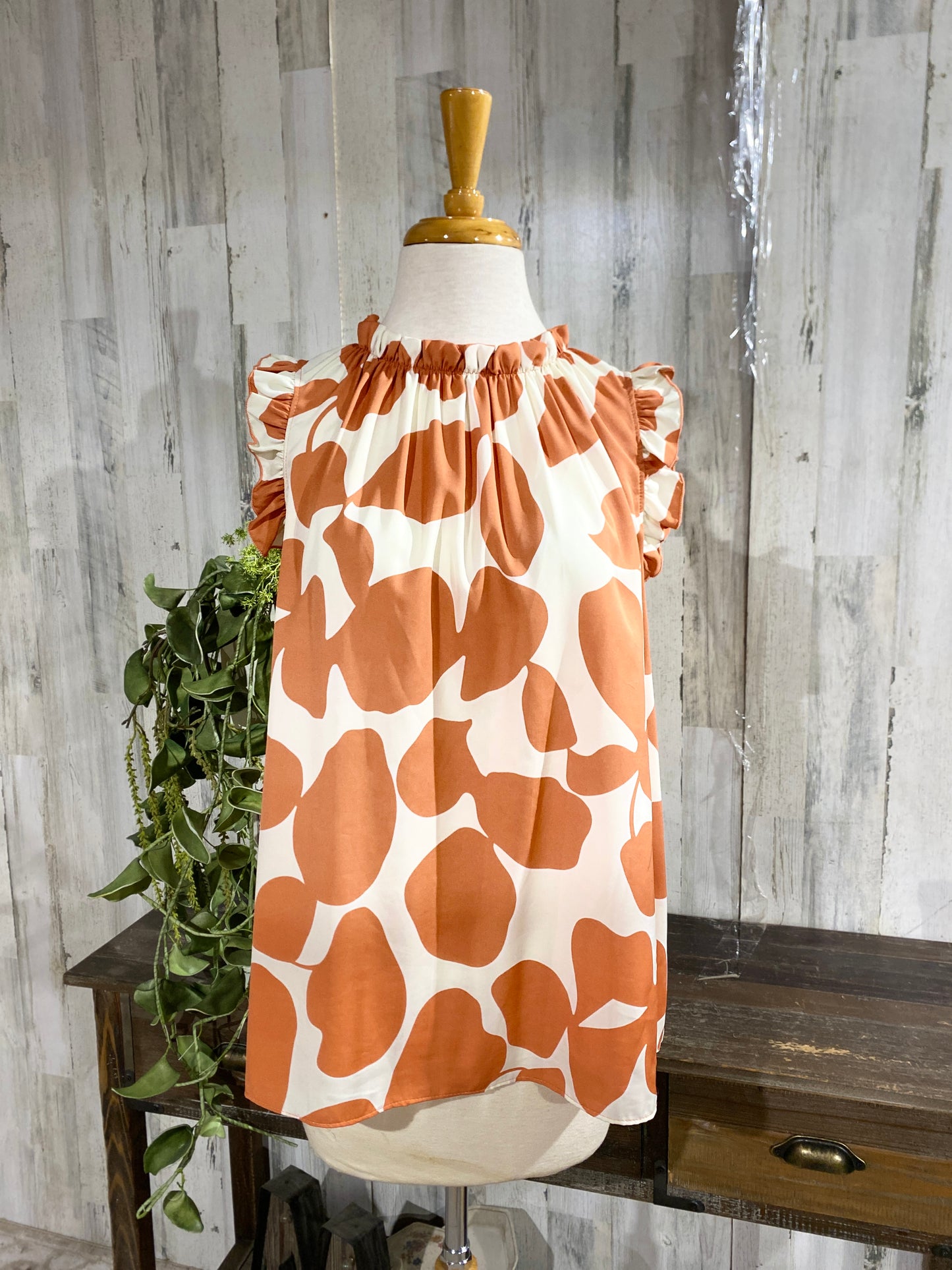 Womens Floral Tank Sz Large