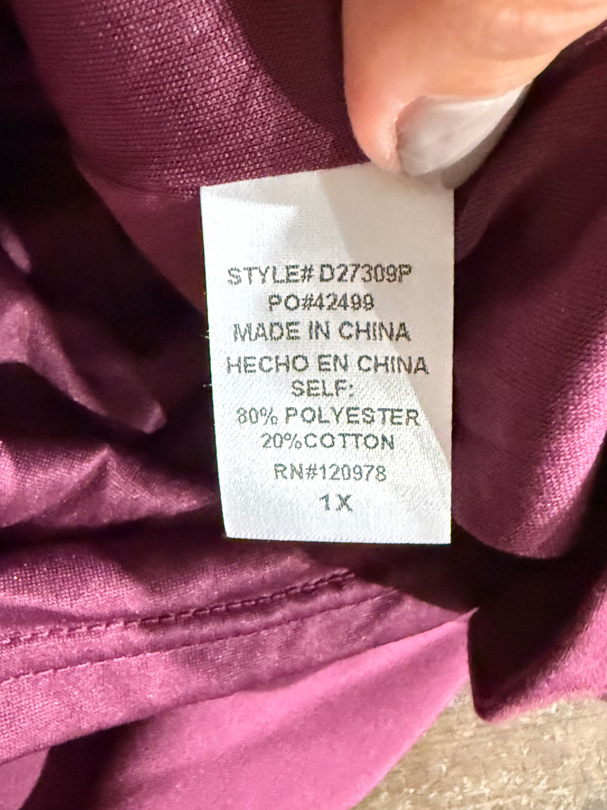 Womens Entro Midi Dress 1X EUC
