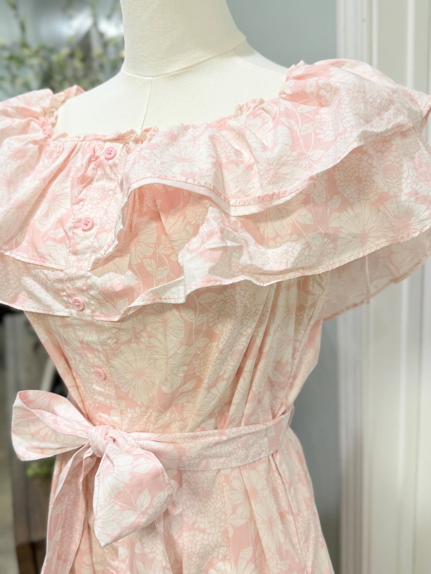 Womens Lisa Marie Fernandez Floral Dress Large EUC Retails for $500+