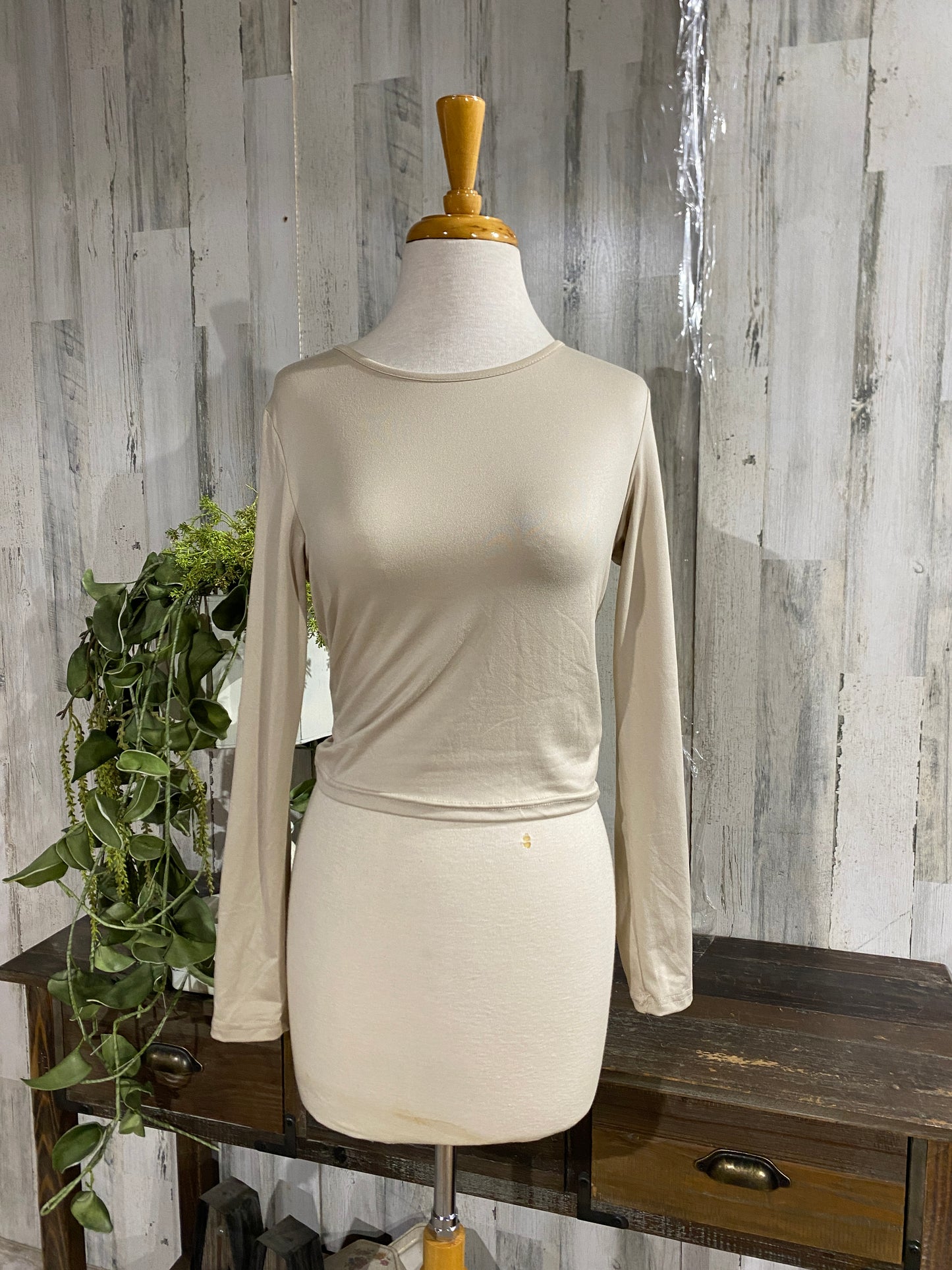 Womens Knit Longsleeve Crop Top Variouse Colors Sz Large