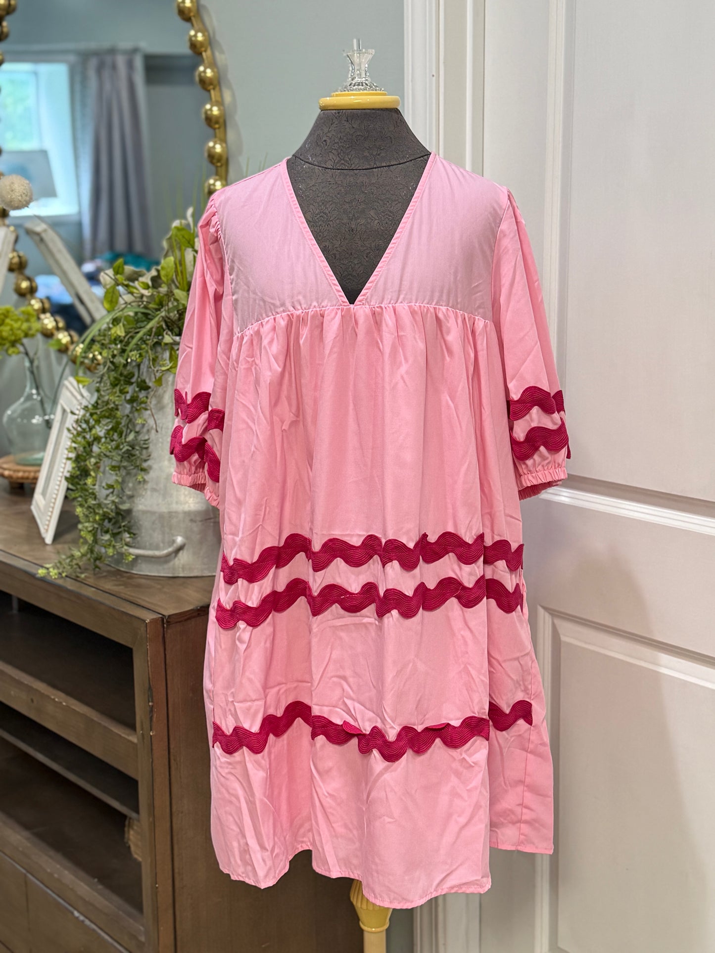 Womens Pink Entro Dress 2X EUC