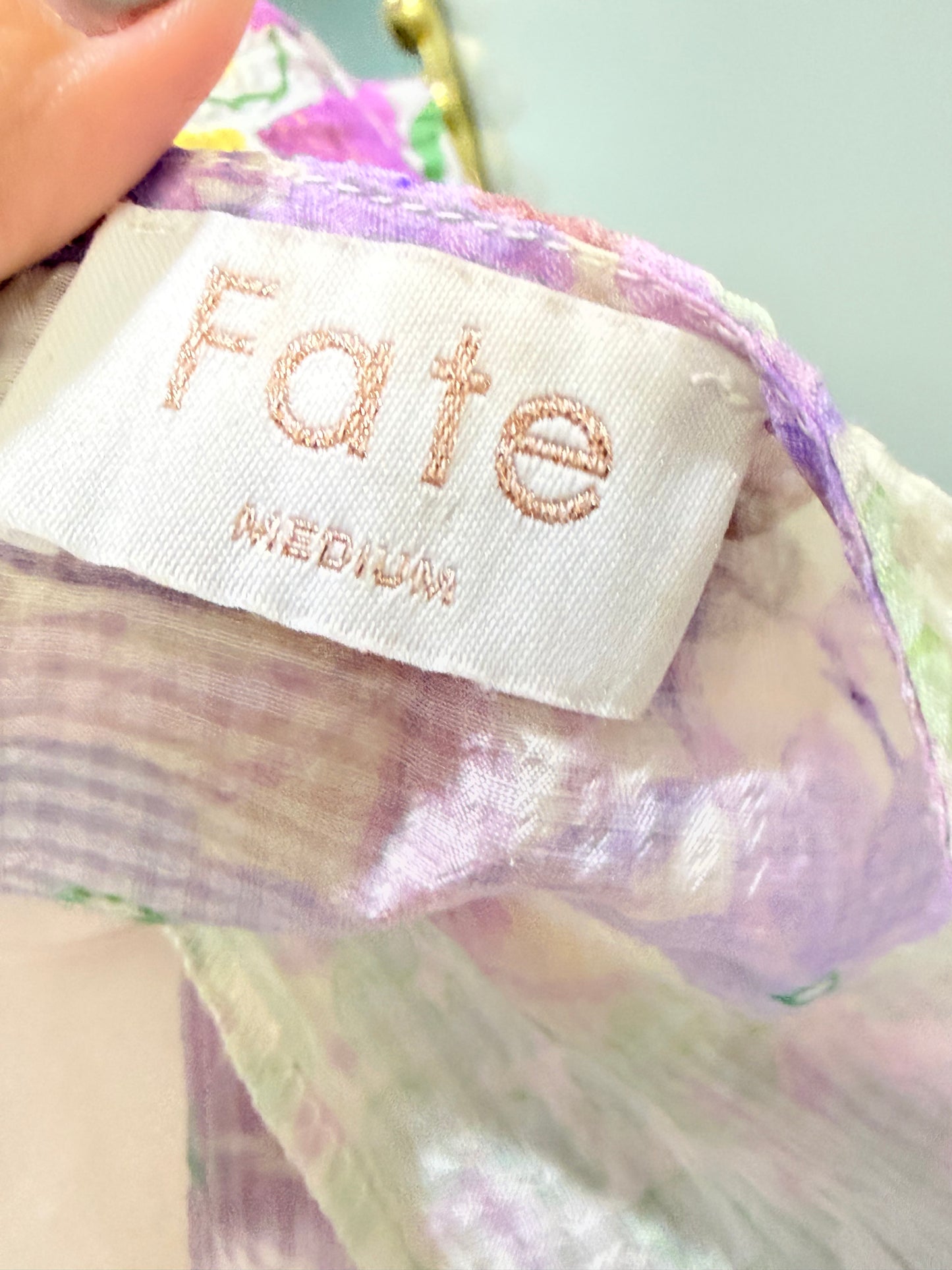 Womens Fate Floral Blouse Medium EUC