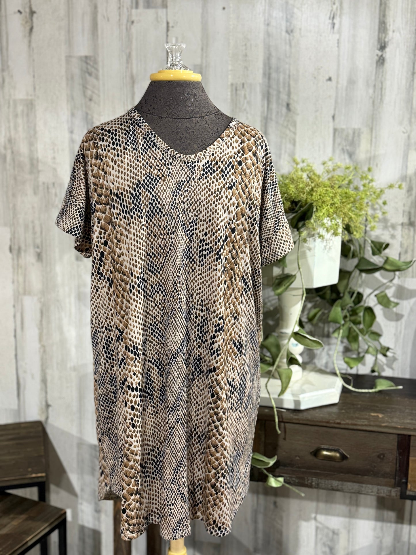 Womens Texas True Snake Dress Large