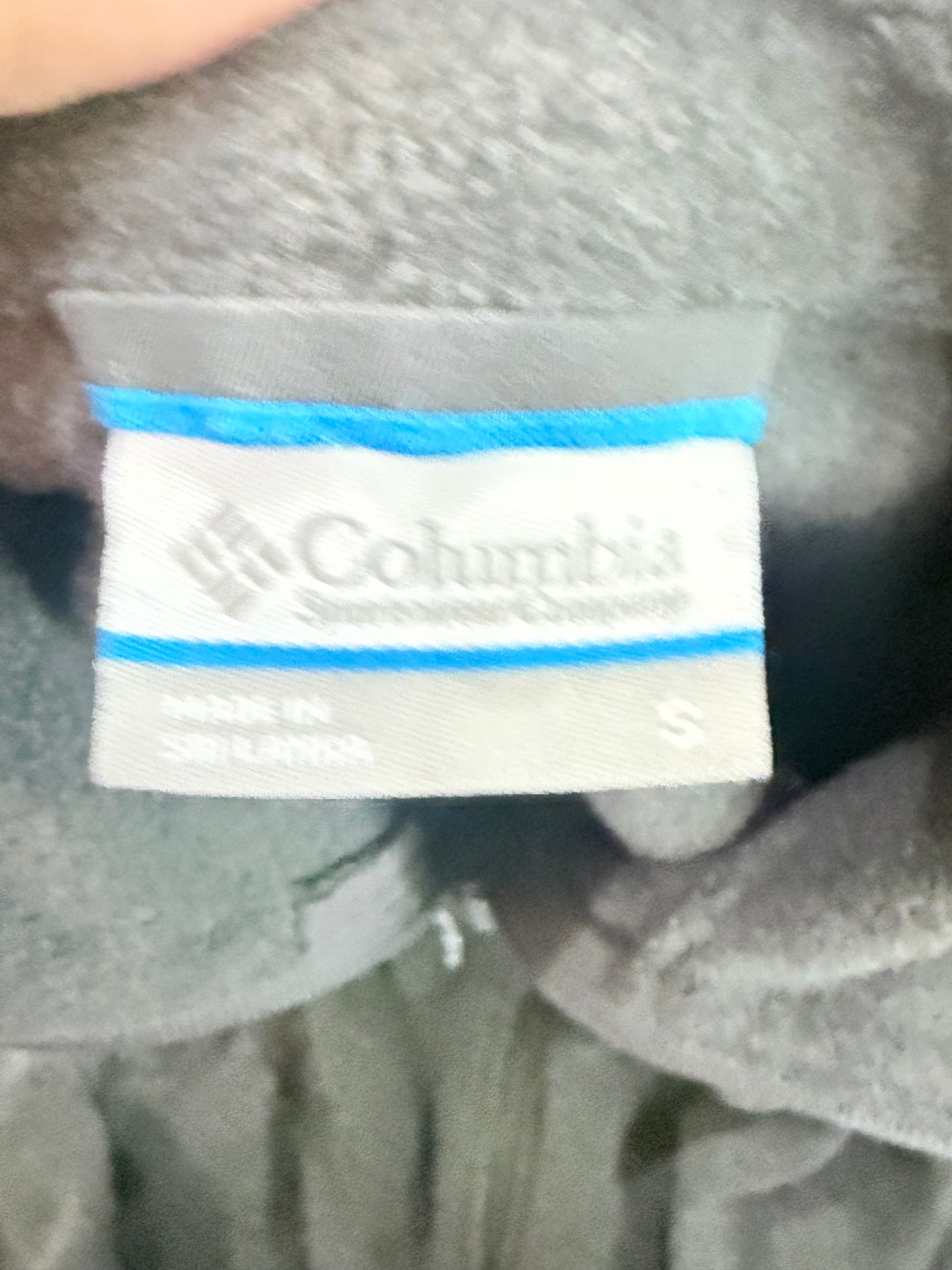 Mens Columbia Fleece Jacket Small EUC