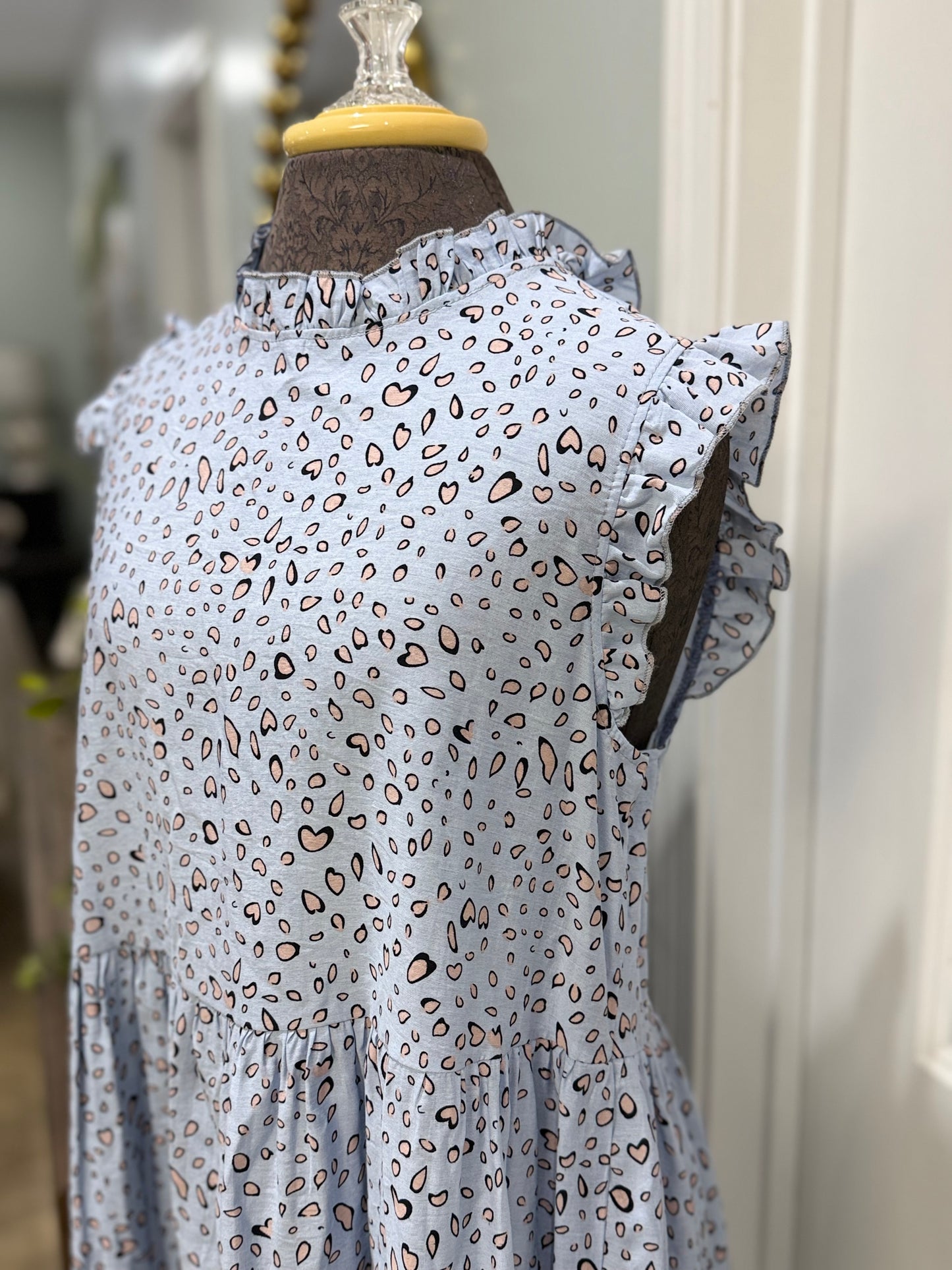 Womens Ces Femme Leopard Dress Large NWT $44