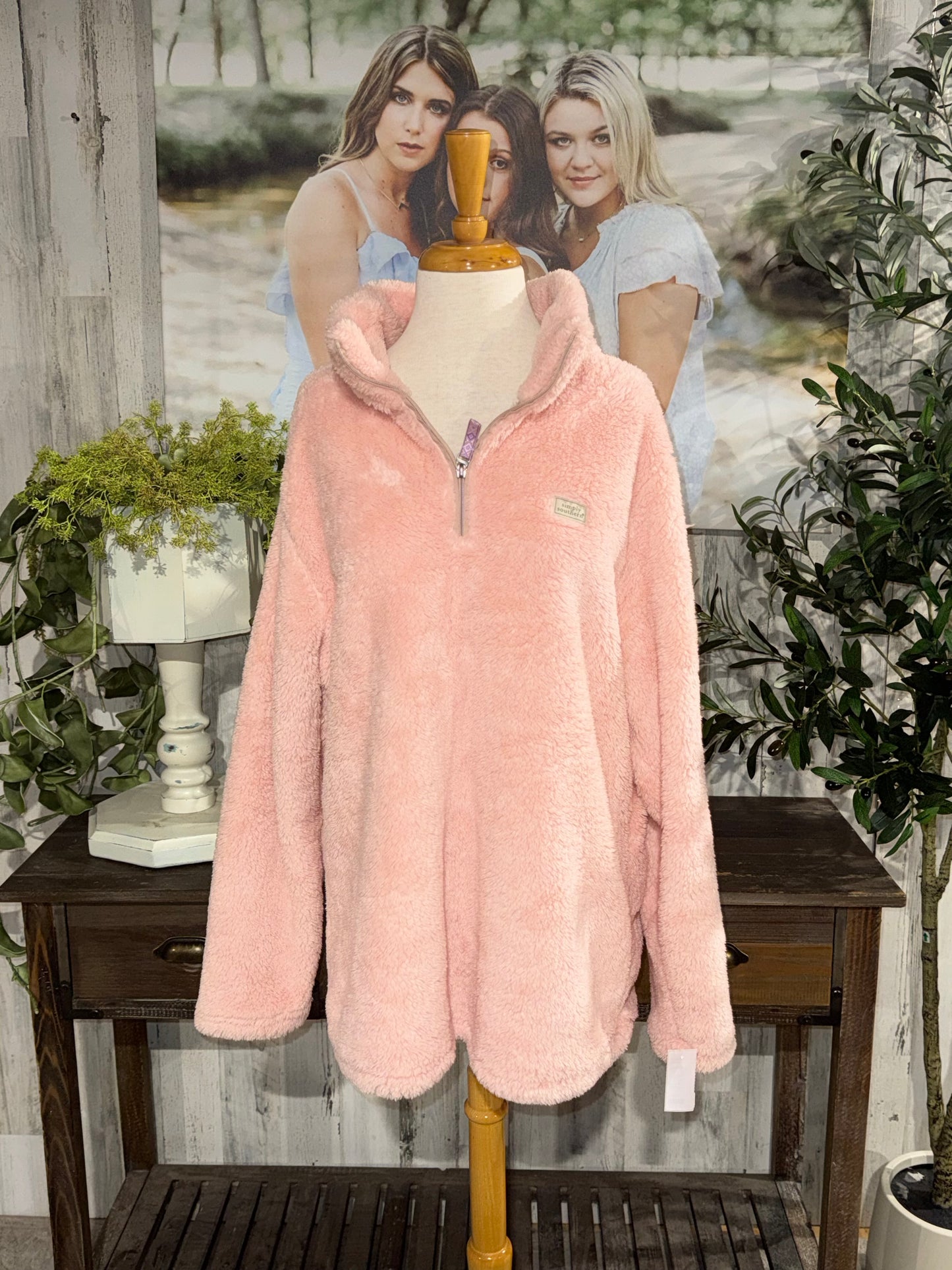 Womens Simply Southern Plush Pullover XXL