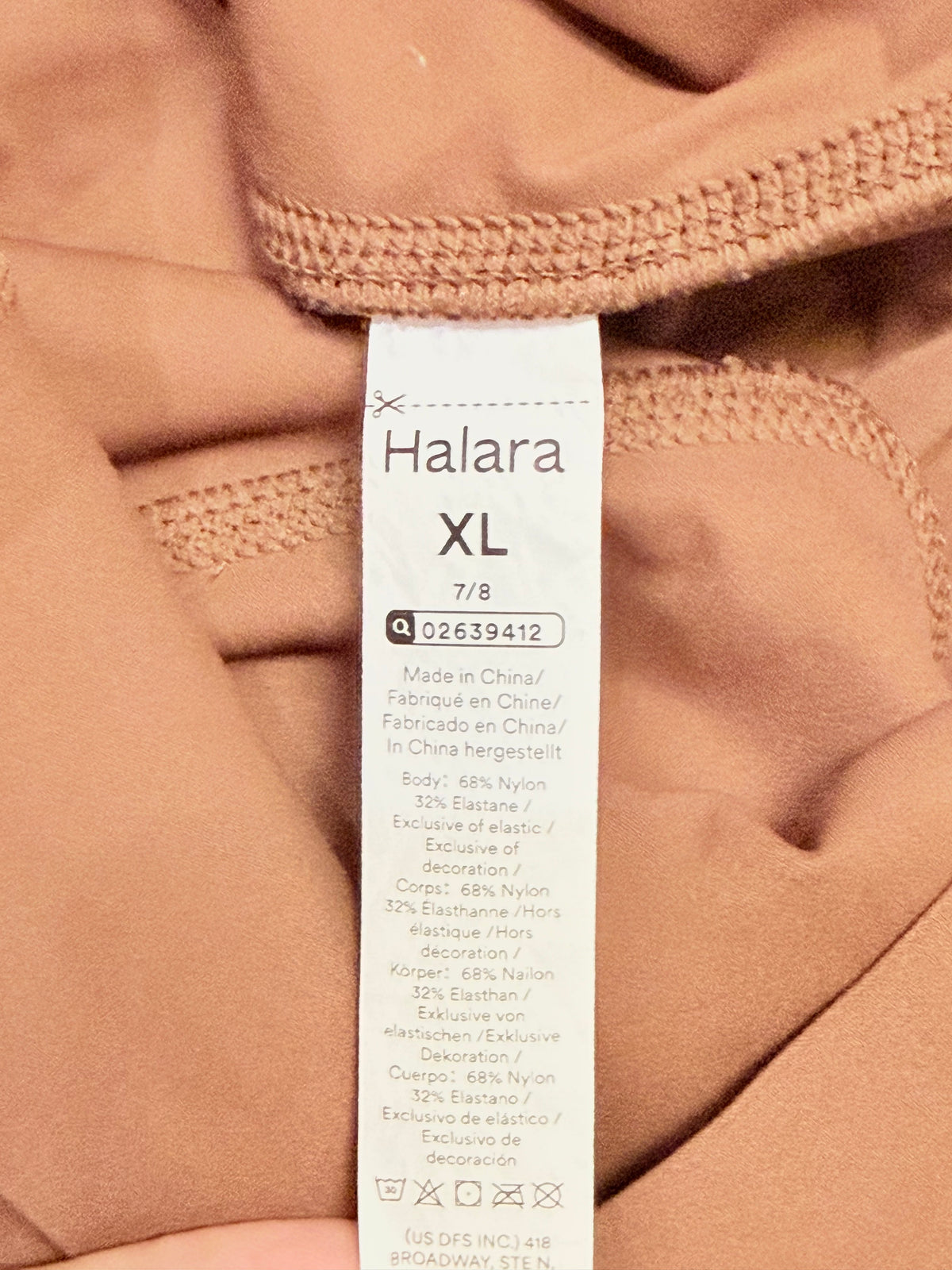 Womens Halara Brown Butt Lifting Leggings XL EUC