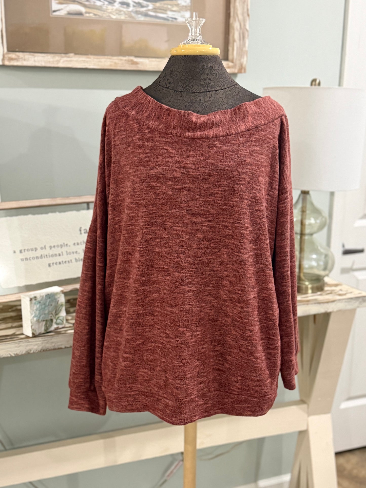 Womens Peach Love Blouse Large