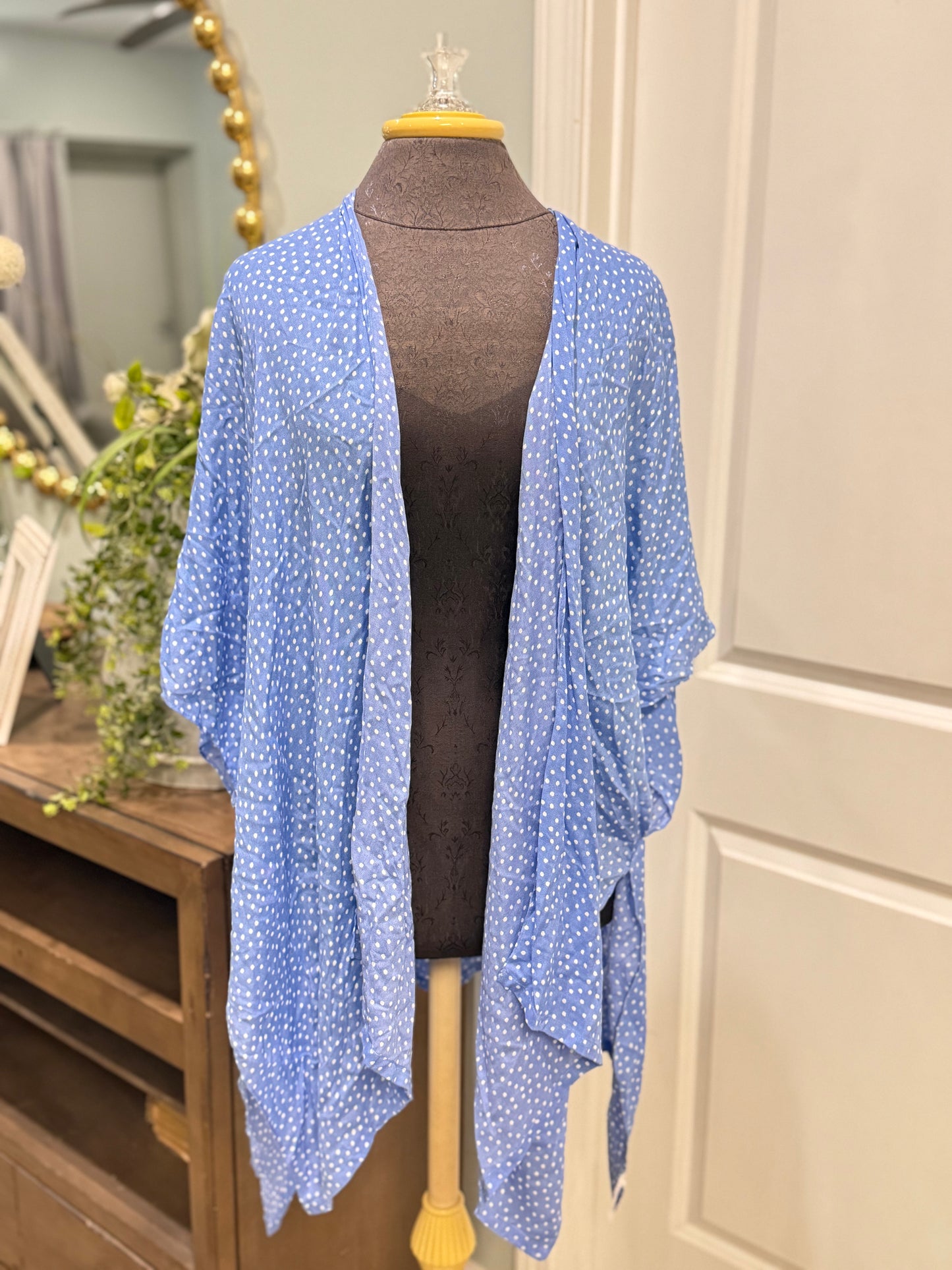 Womens Loft Polka Dot Kimono O/S NWT