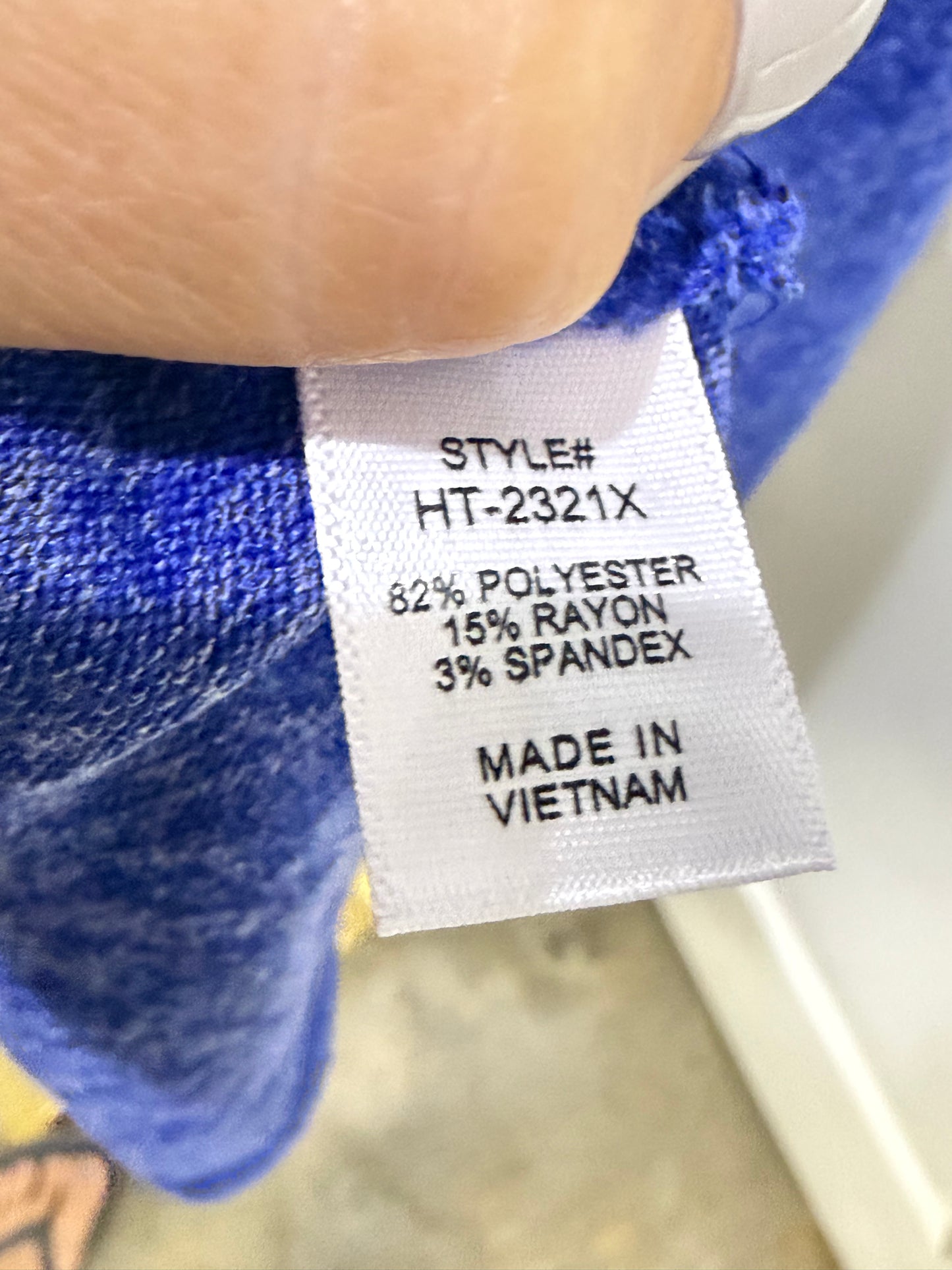 Womens Zenana Blue Pullover 1X/2X EUC