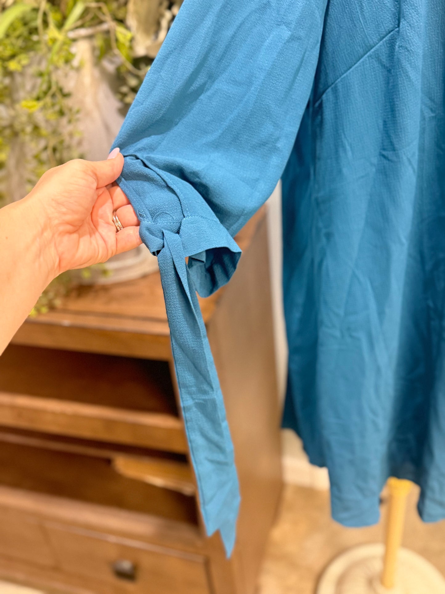 Womens Chic Soul Teal Dress 1XL EUC