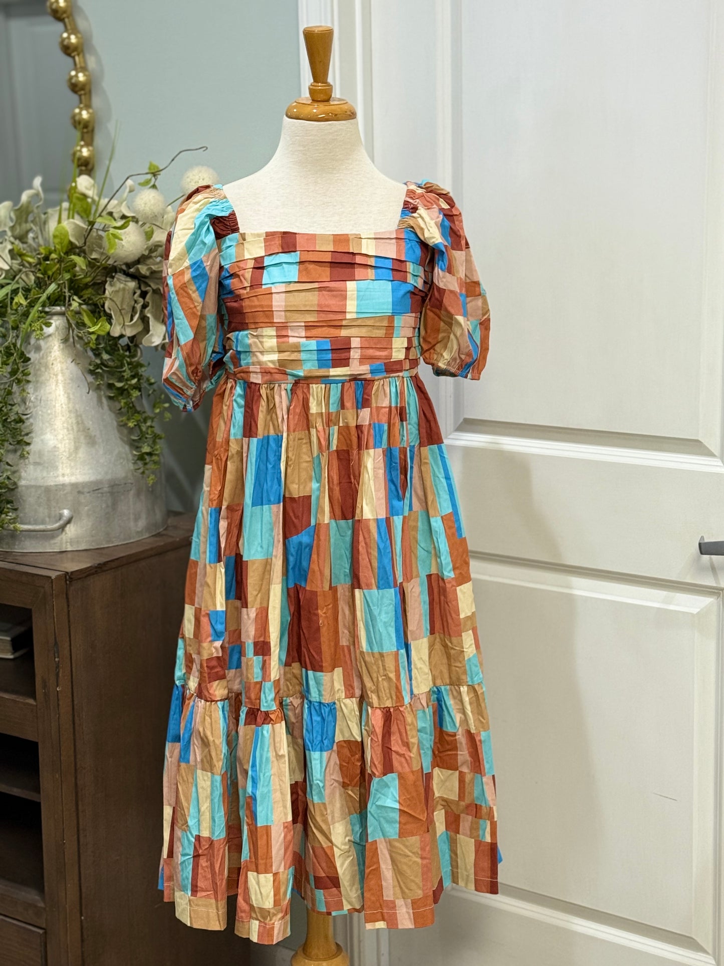 Womens Peach Love Smocked Dress Size Large