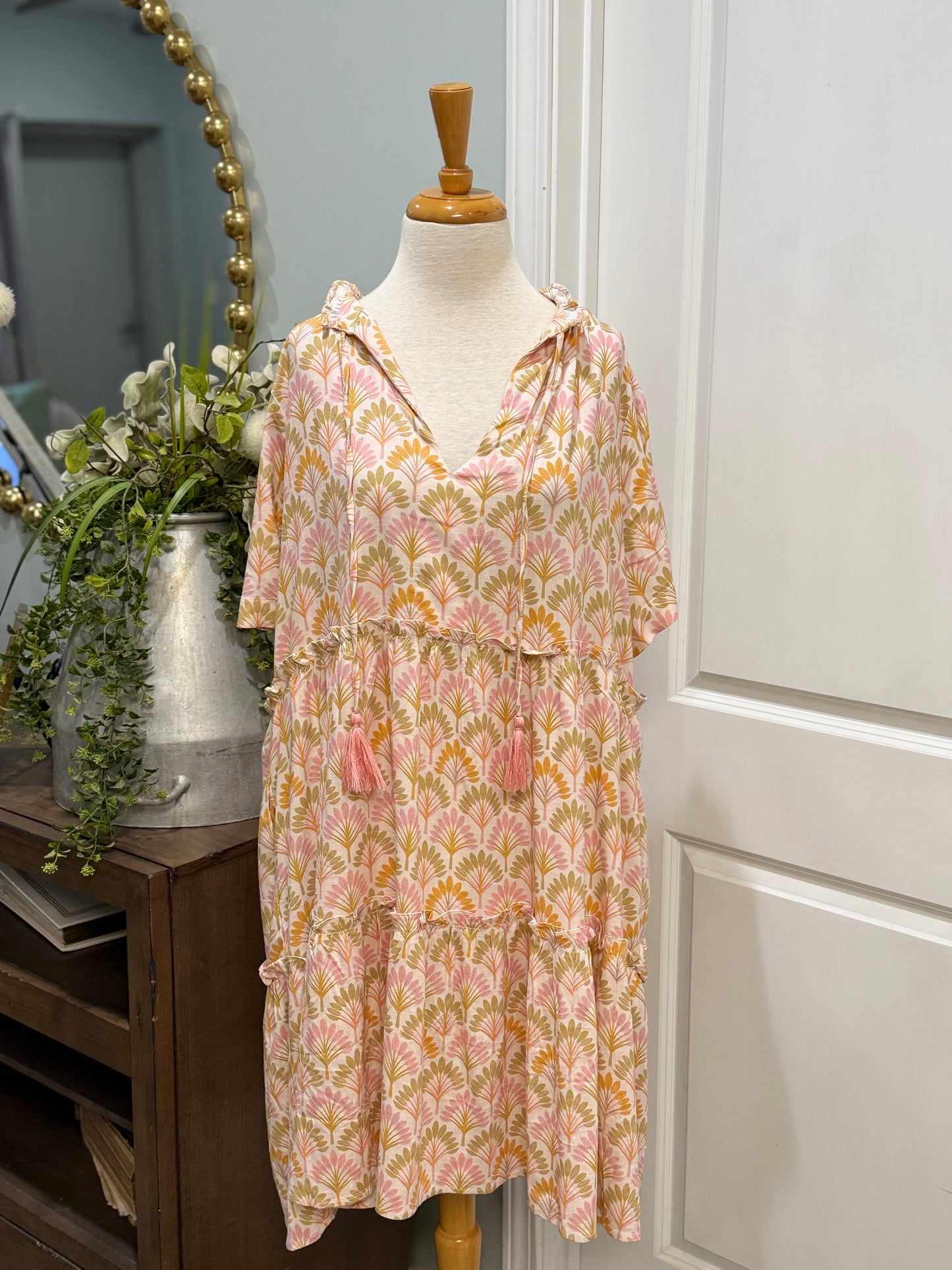 Womens Chic Soul Floral Dress Size 1X
