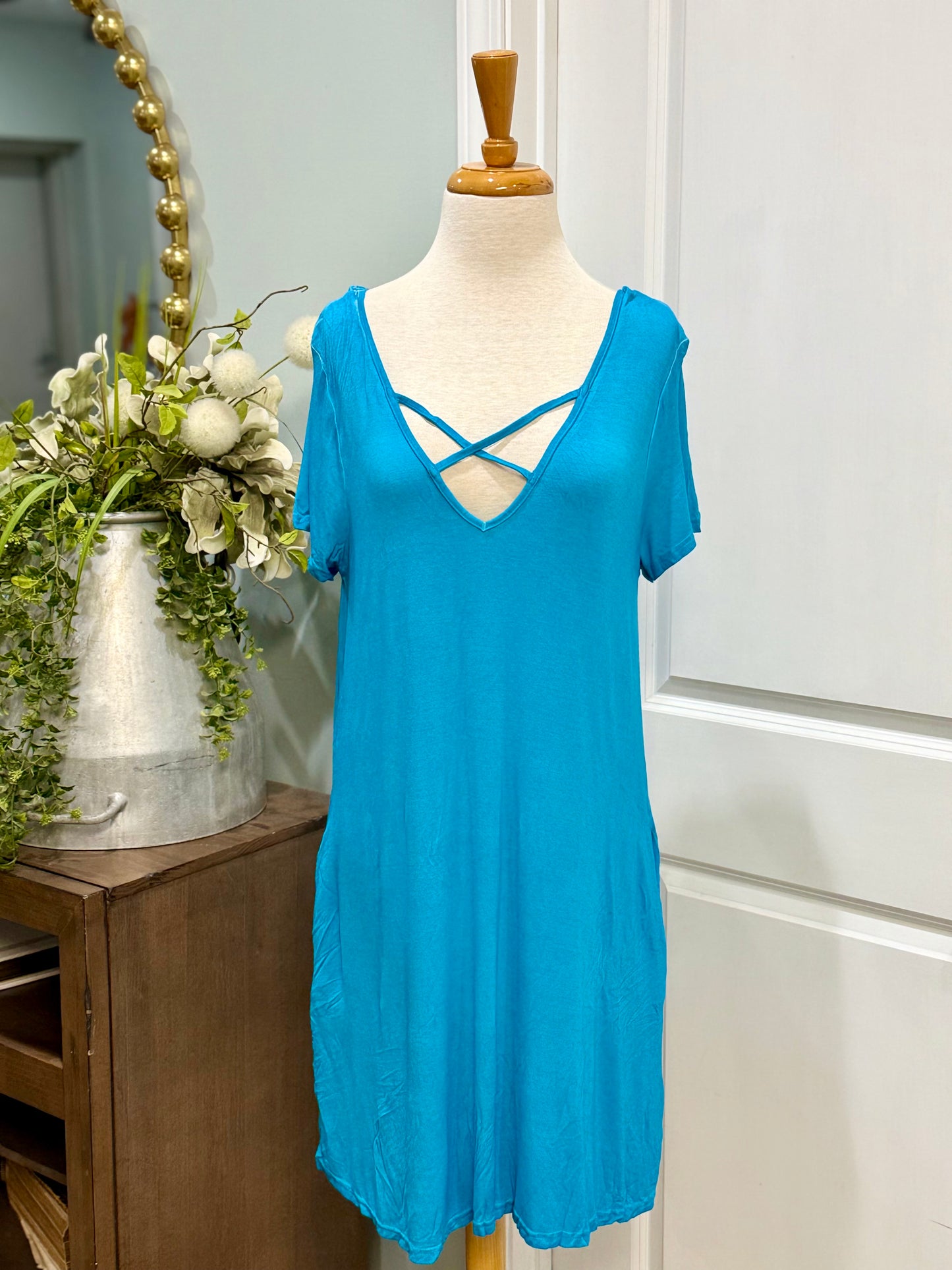 Womens Umgee Tshirt Dress Size Medium NWT