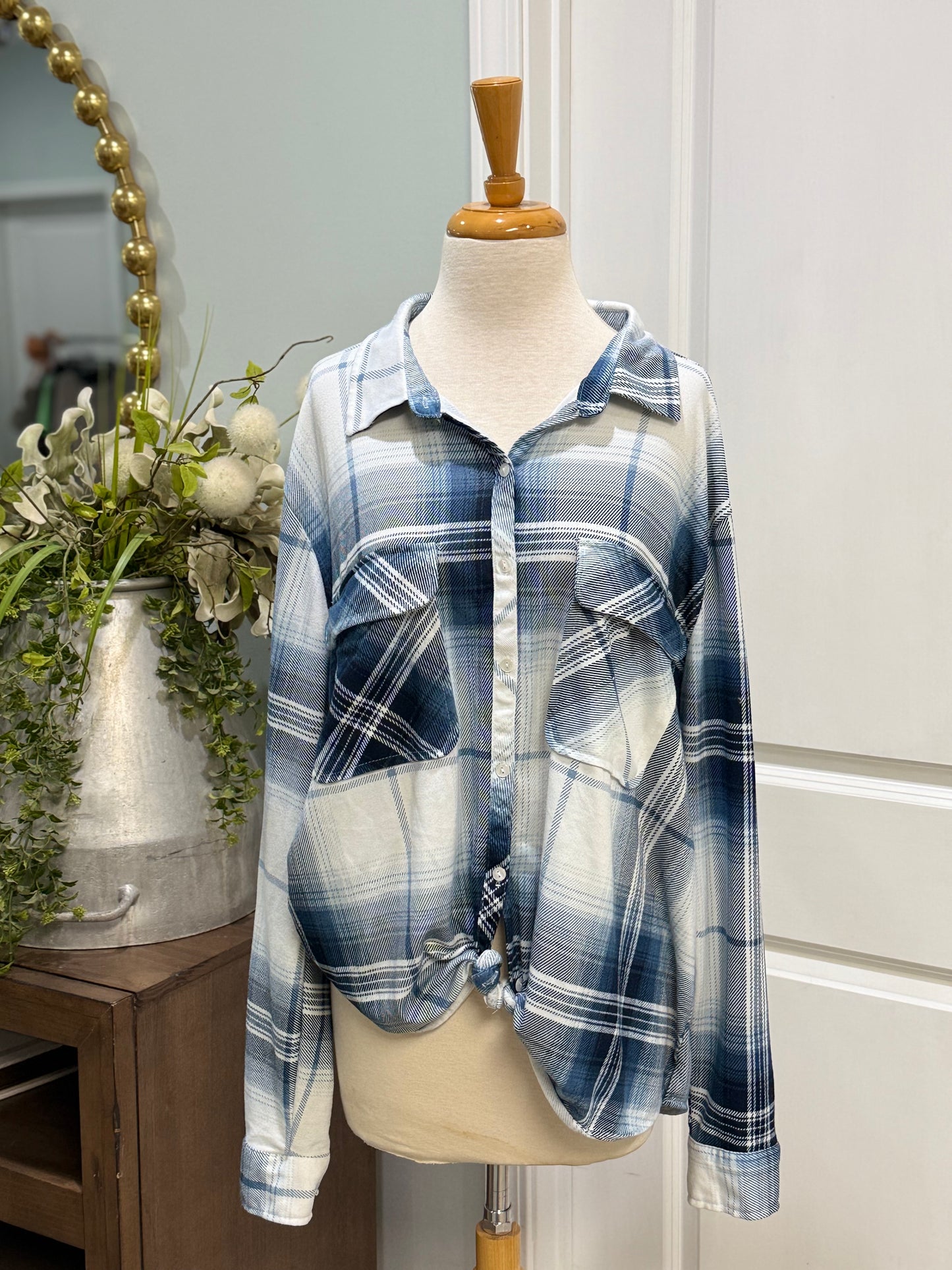 Womens love Potion Flannel Button Down Size 3X