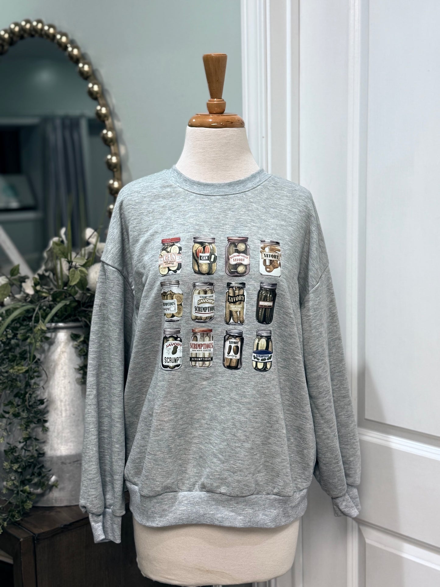 Womens Pickle Sweatshirt Size Small