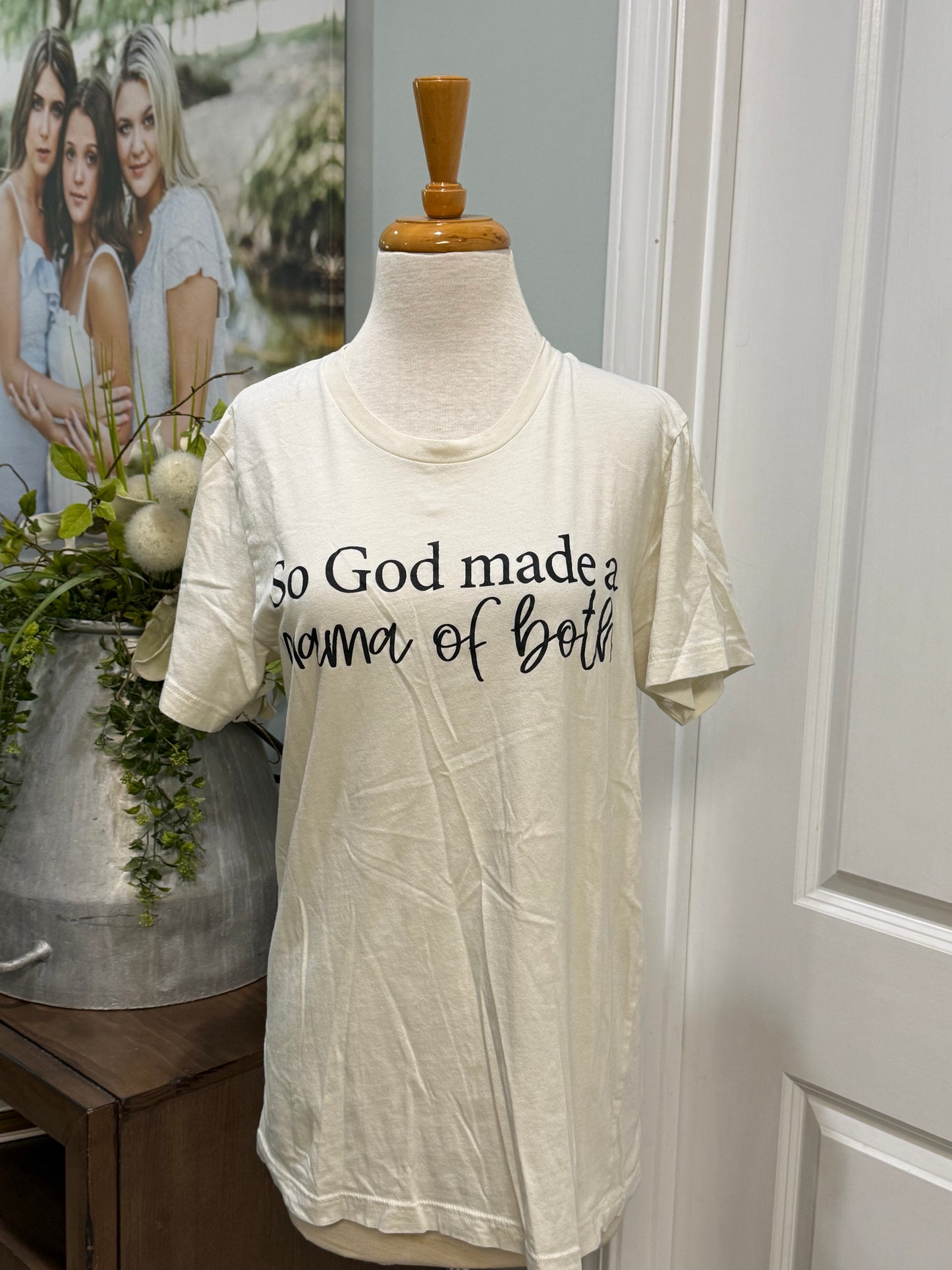 Womens Mama of Both Tshirt Size Medium