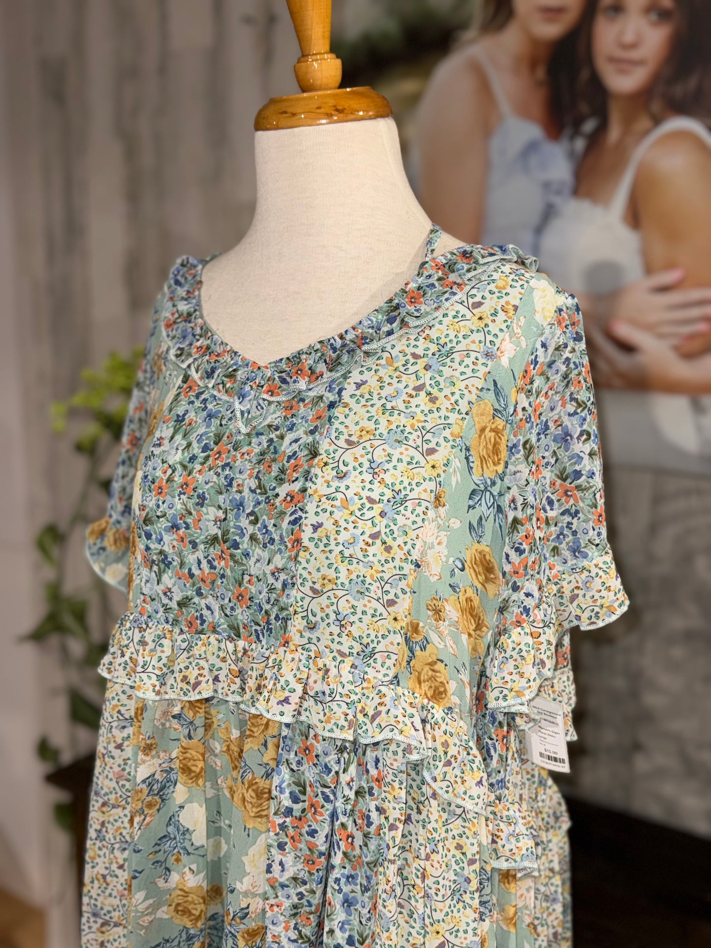 Womens Gigio Floral Dress Large