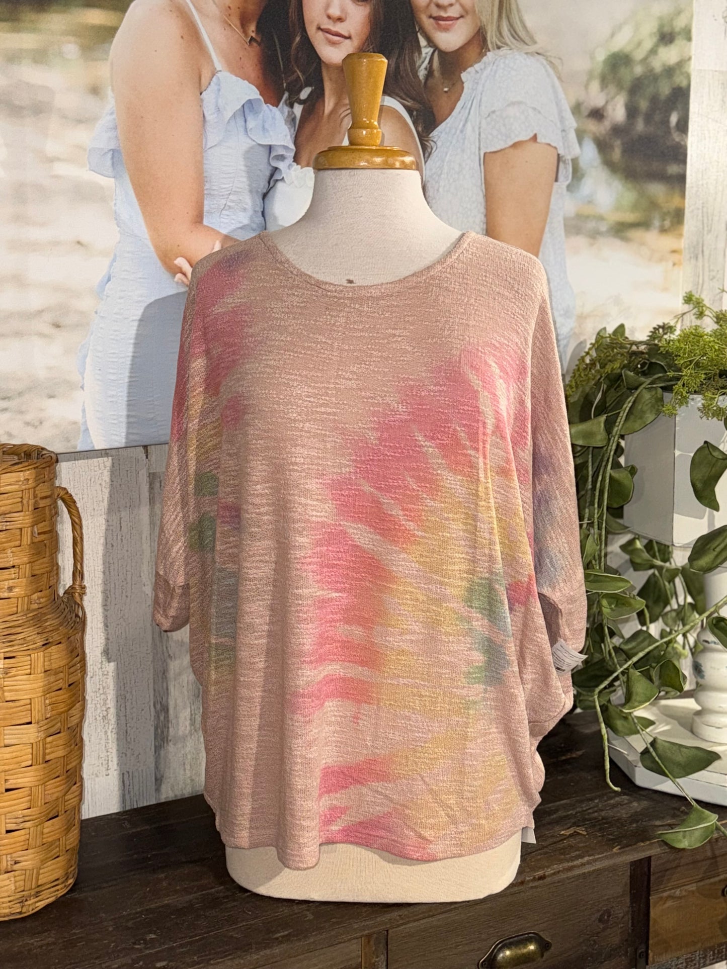 Womens Phil Love Knit Blouse XL NWT