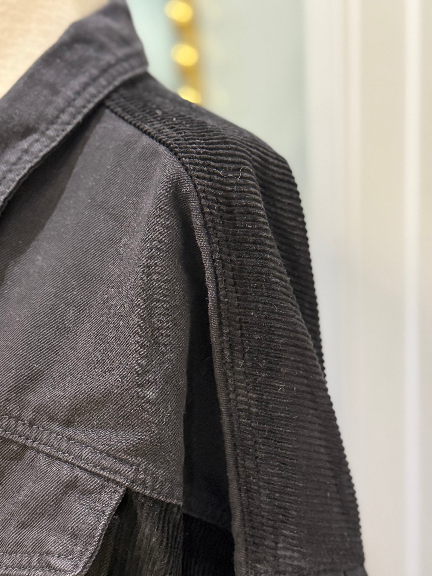 Womens BBJ Black Denim Jacket Size Mwsium