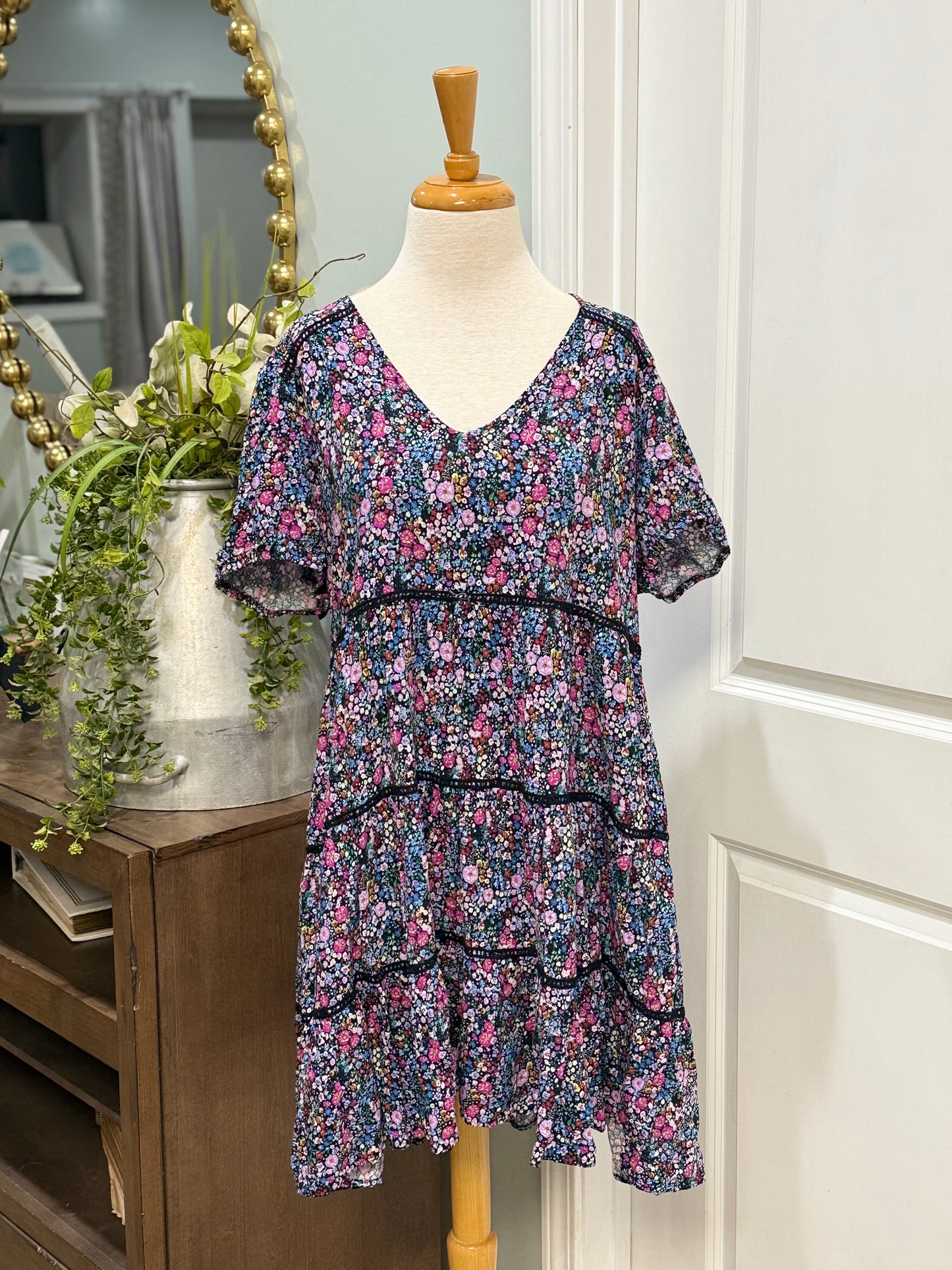 Womens Wild Fable Floral Dress Size XL