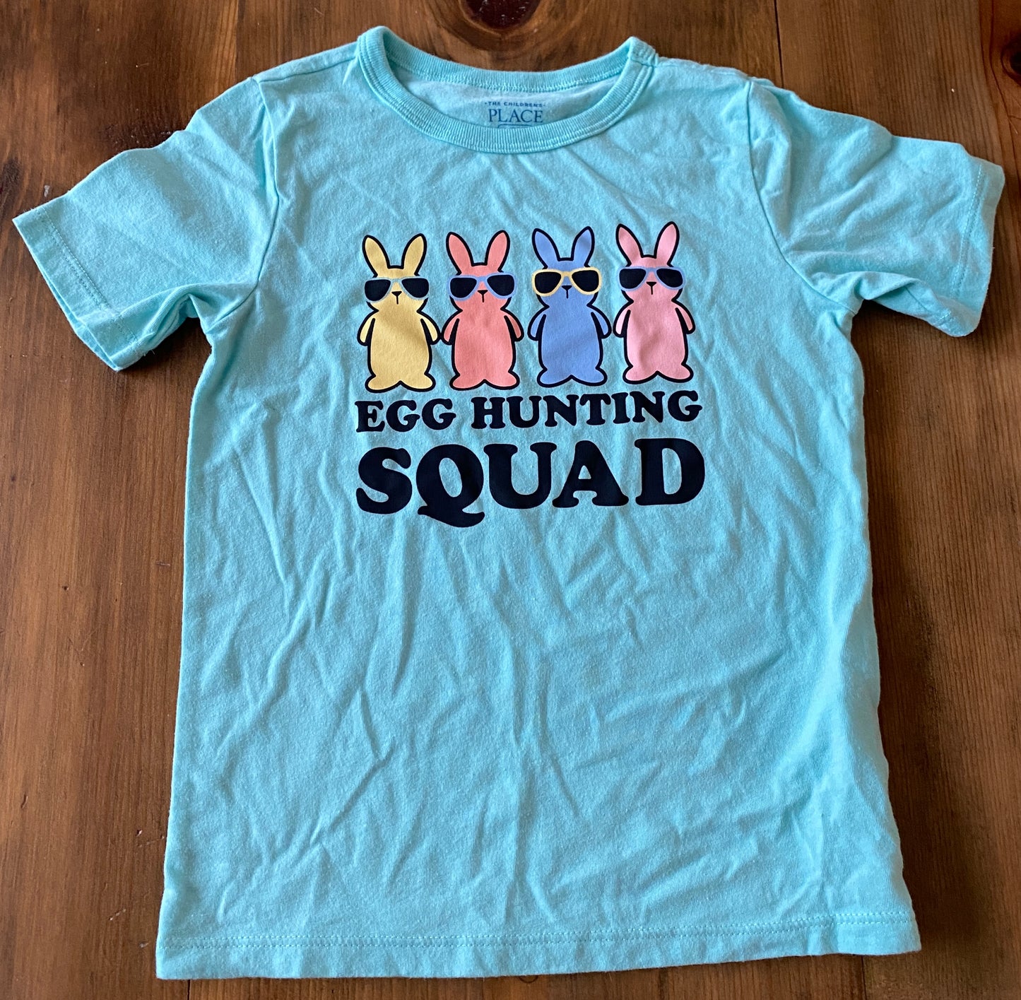 Boys The Children's Place Egg Hunt Squad Tshirt Sz 5t