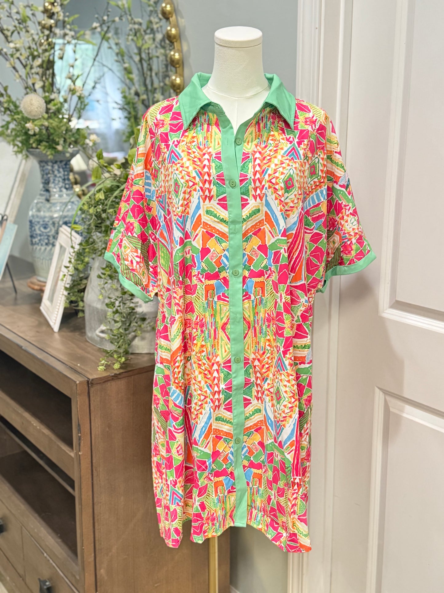Womens Multicolor Dress Size XL NWOT