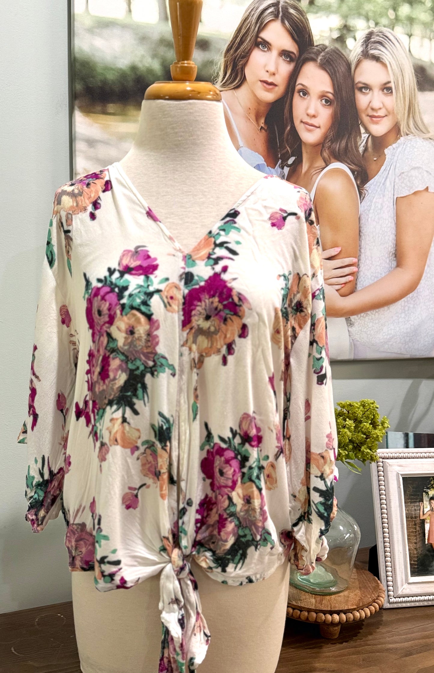 Womens Lovestitch Floral Blouse Size Large