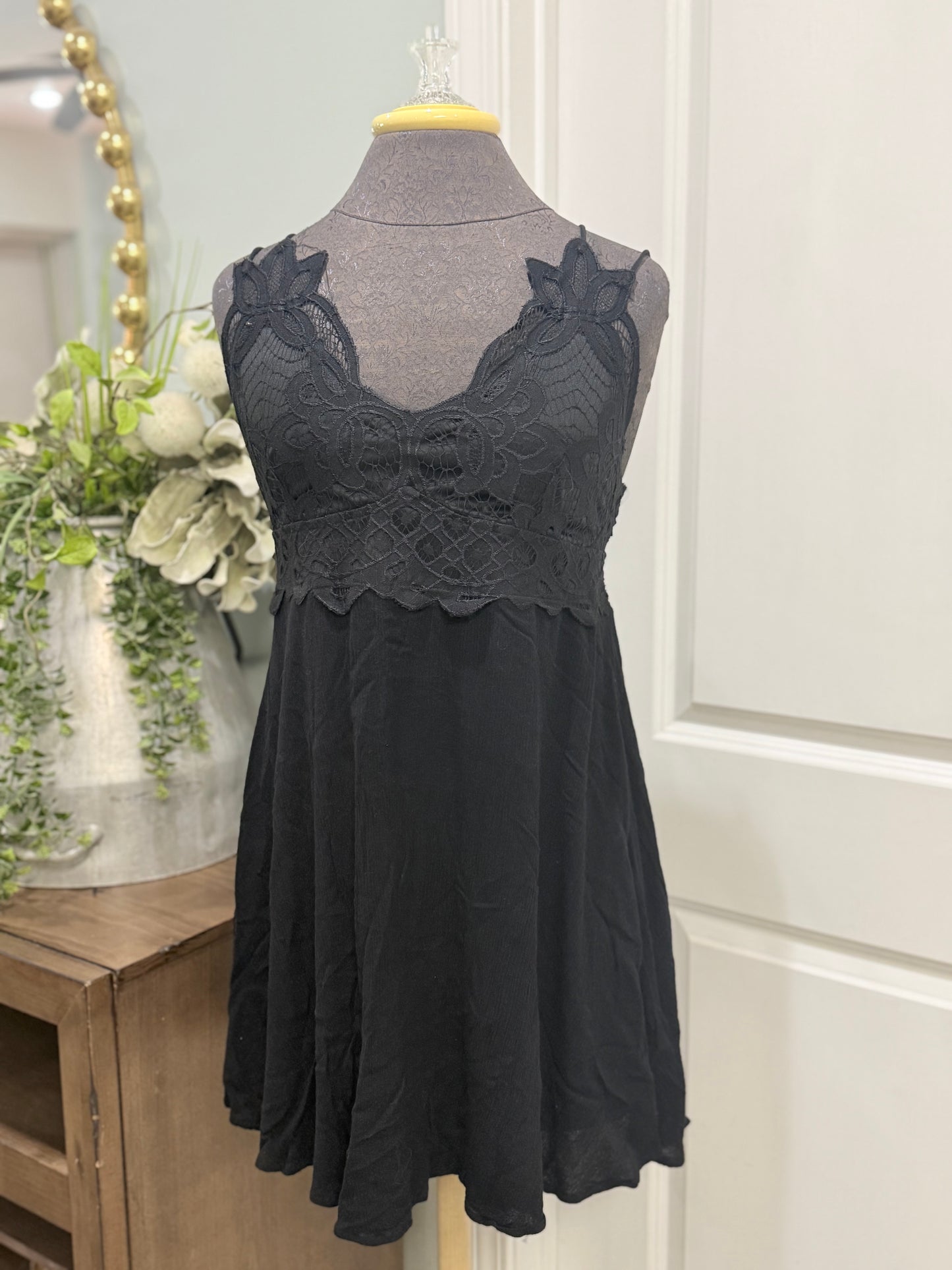 Womens Mi Ami Black Dress Large