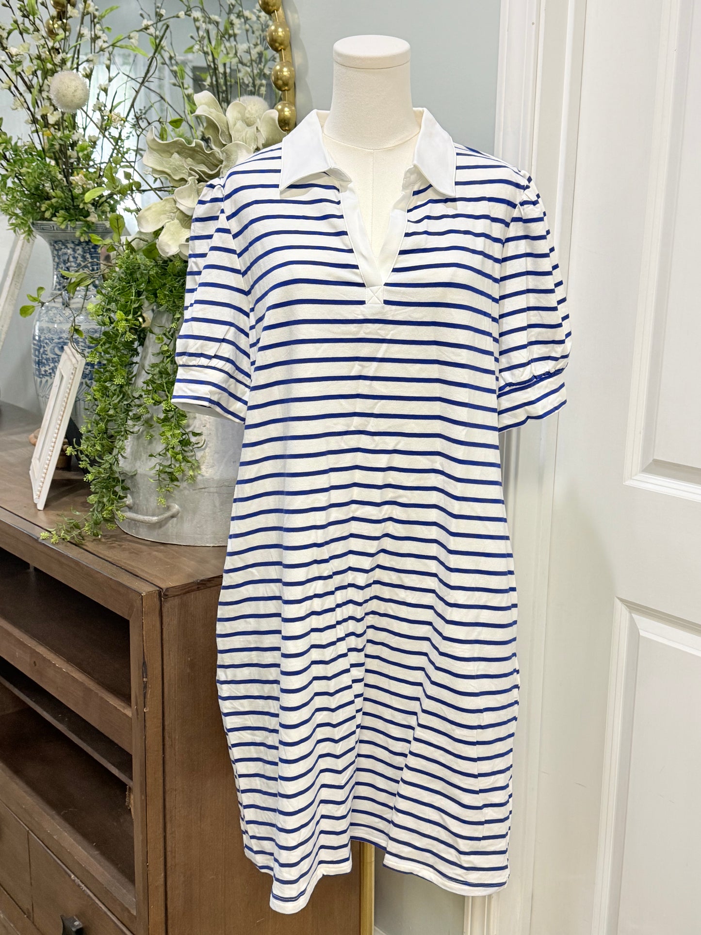 Womens Zesica Stripe Dress Size XL EUC