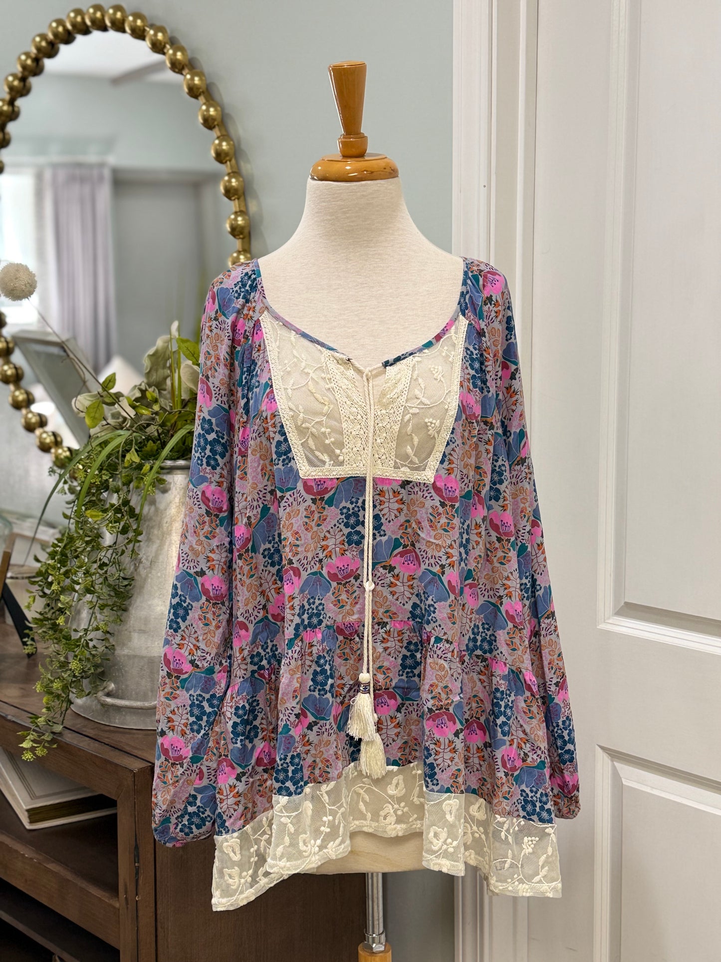 Womens Matilda Jane Floral Blouse Size XXL