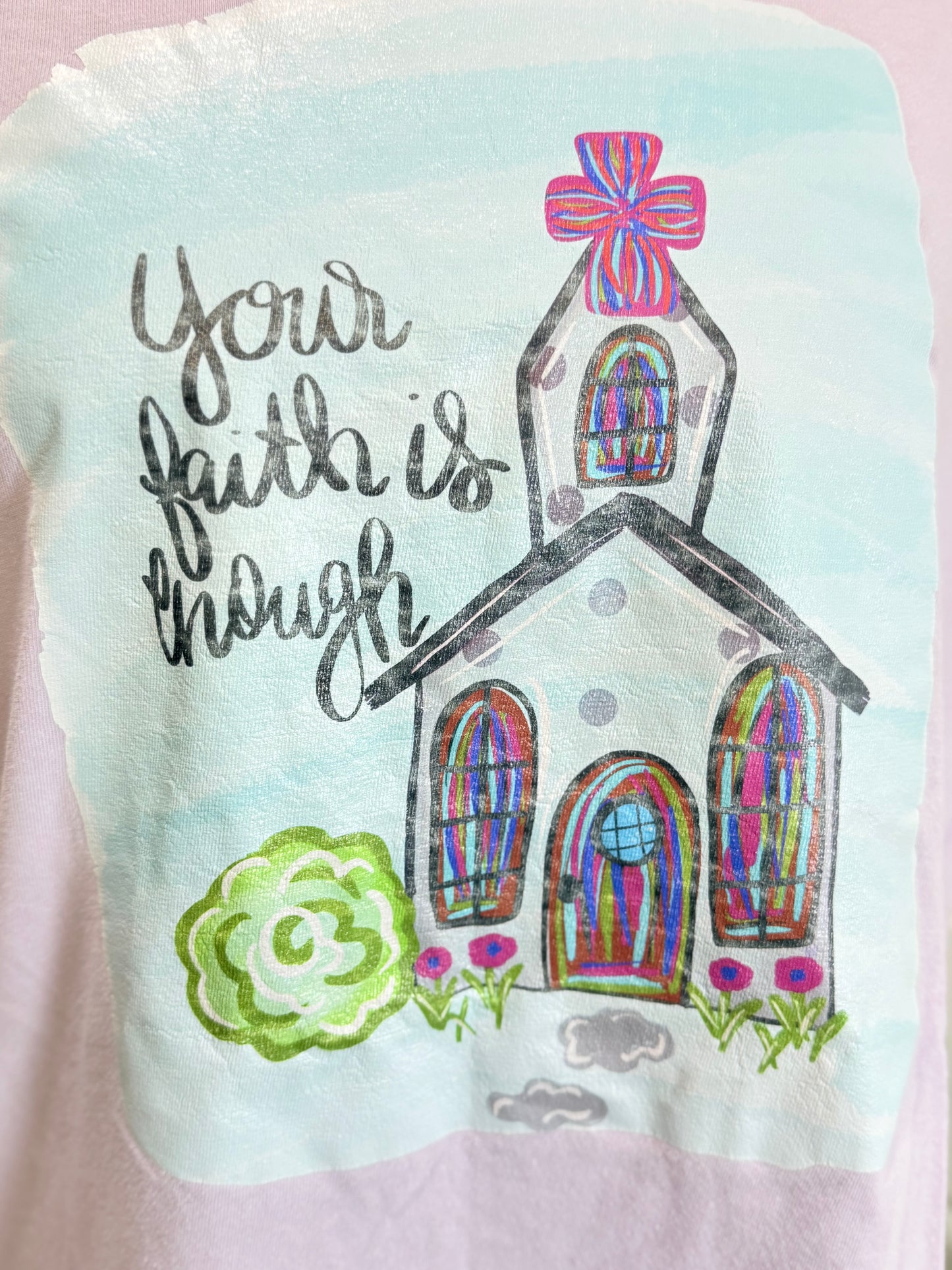 Womens Faith Tshirt Large EUC