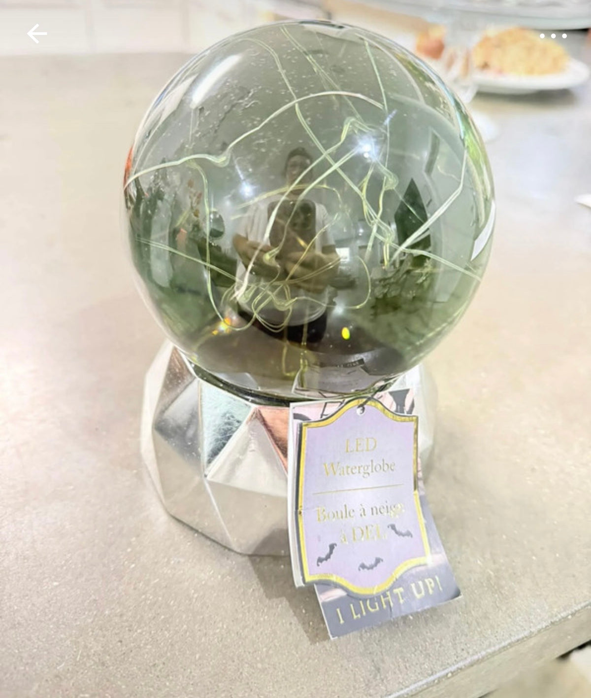 Home Decor LED Halloween Water Globe NEW