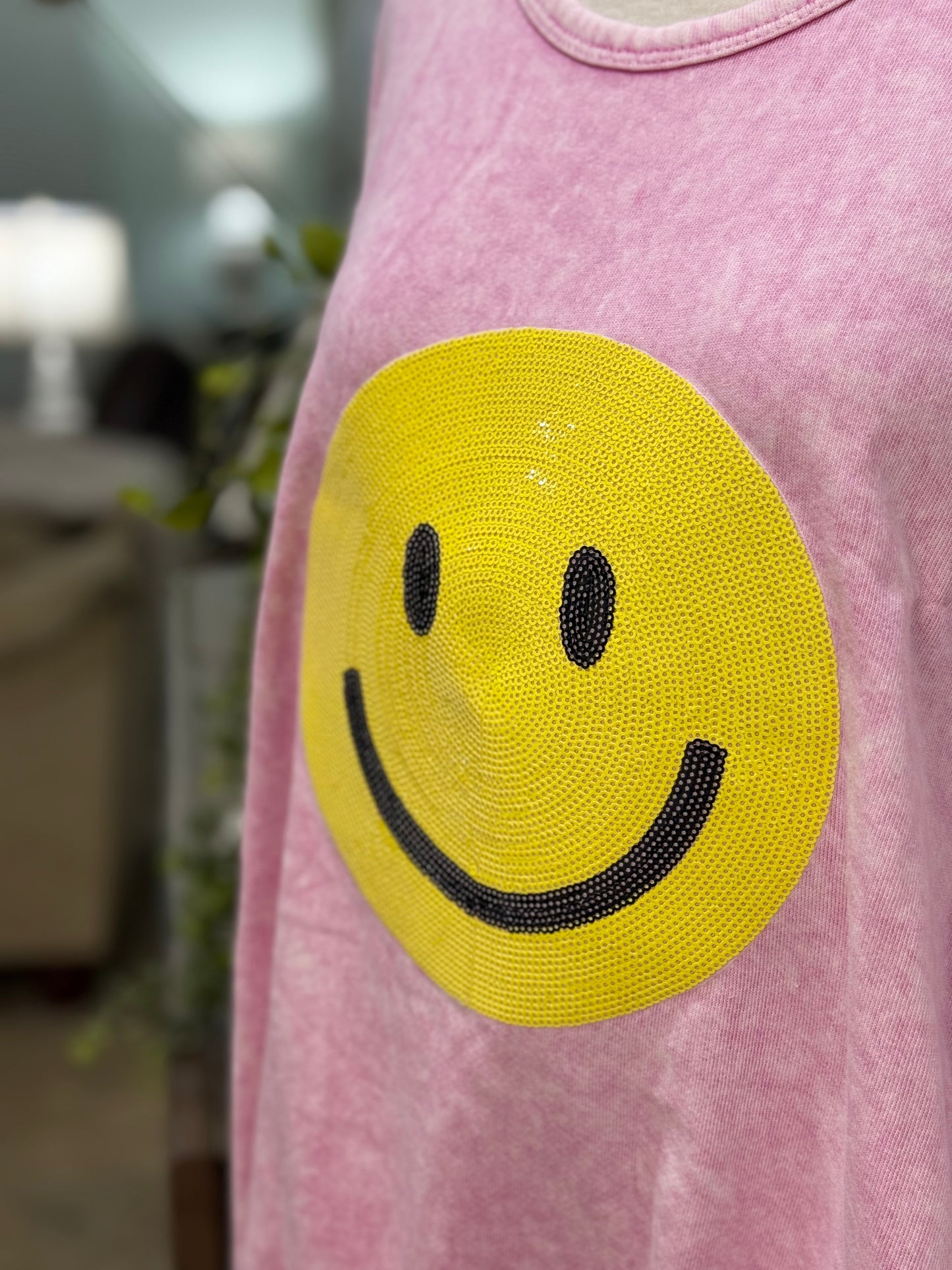 Womens Smiley Sweatshirt Size Large