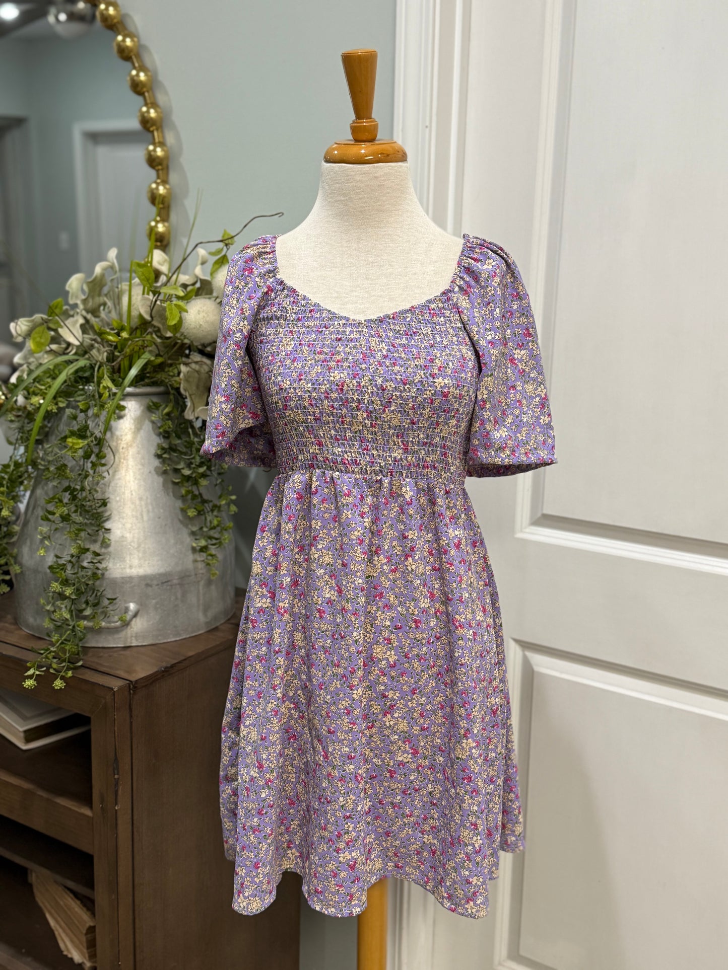 Womens Sunday Up Smocked Dress Size Medium