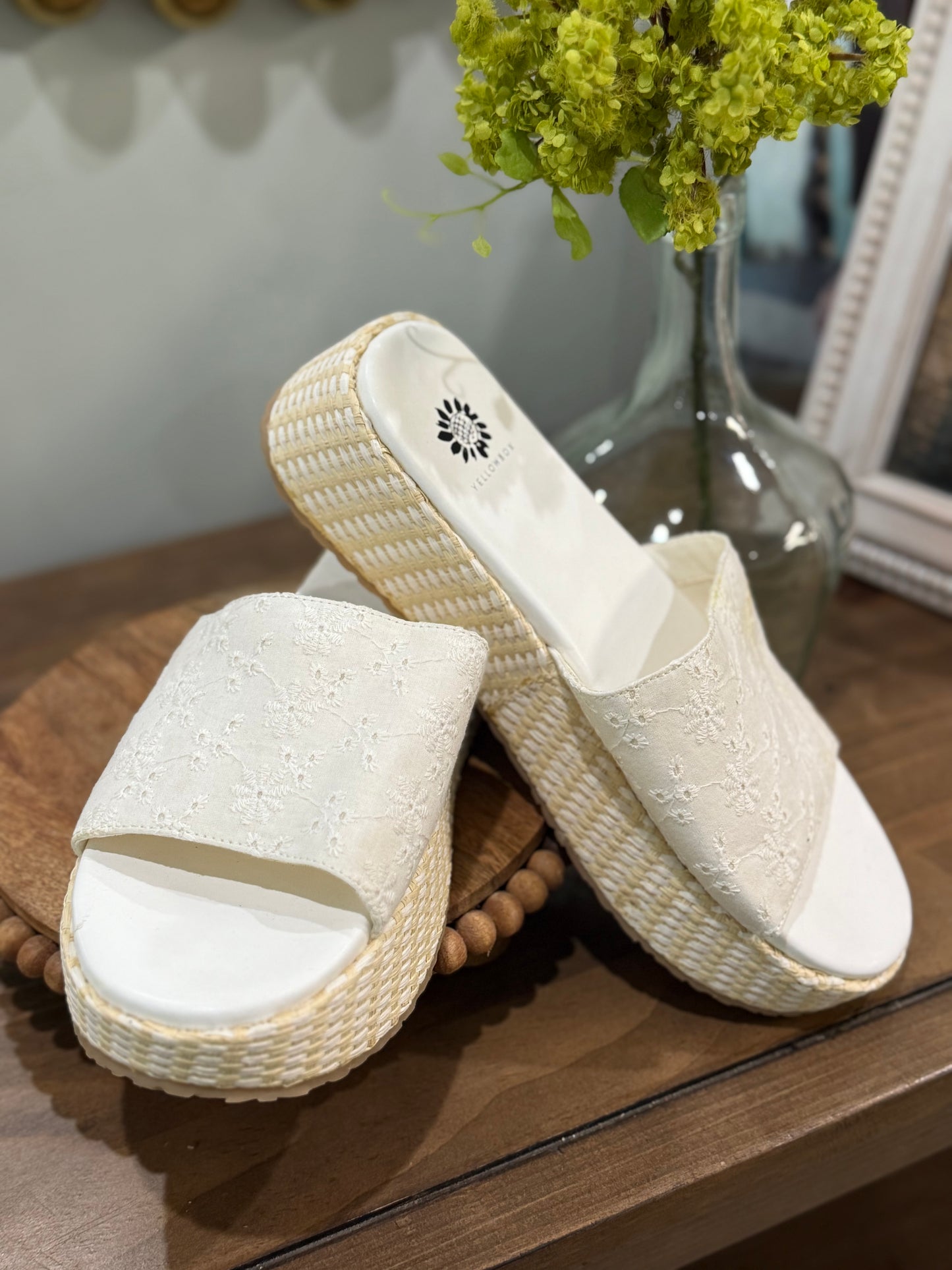 Womens Yellowbox Wedge Sandals Size 7.5