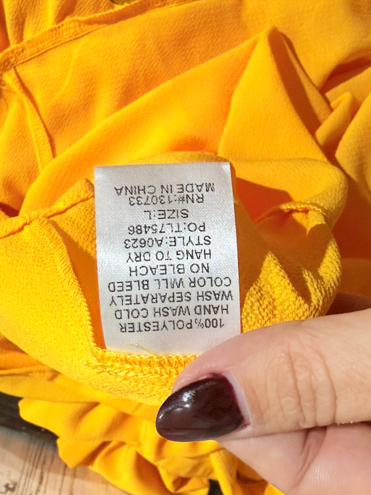 Womens Yellow Umgee Peplum Dress Large EUC