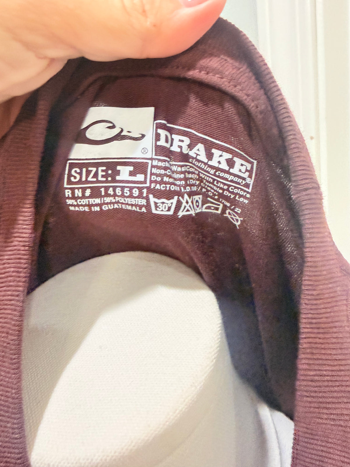 Mens Drake Long Sleeve Tee Large NWT
