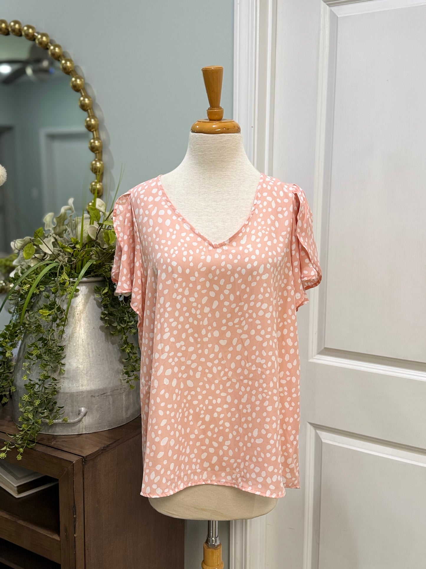 Womens Vine & Love Blouse Size Large