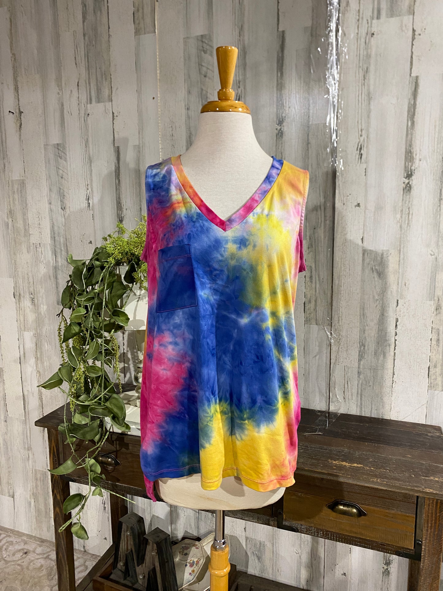 Womens White Birch Tank Sz Large