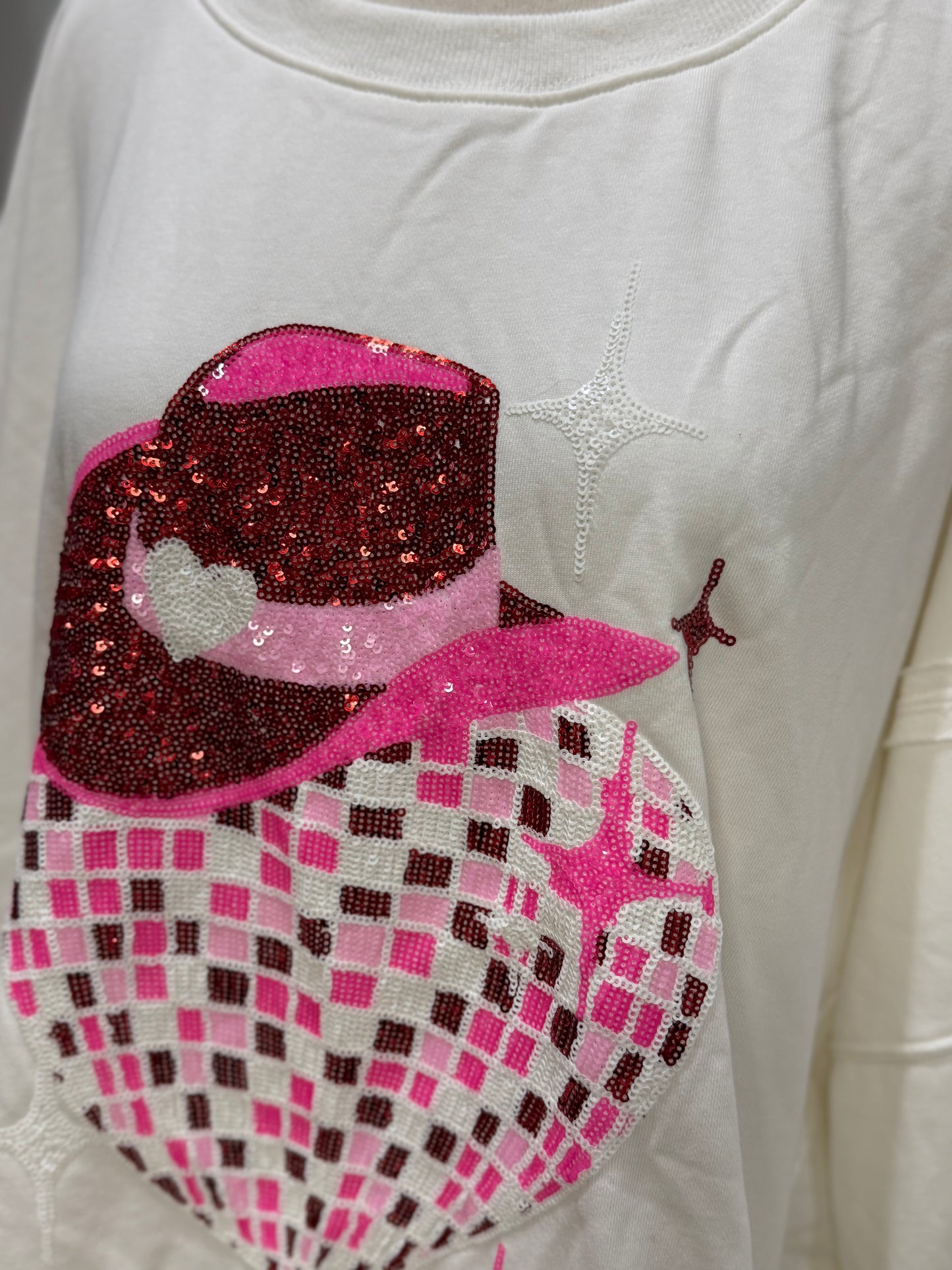 Womens Peach Love Long Sleeve Blouse Size Large