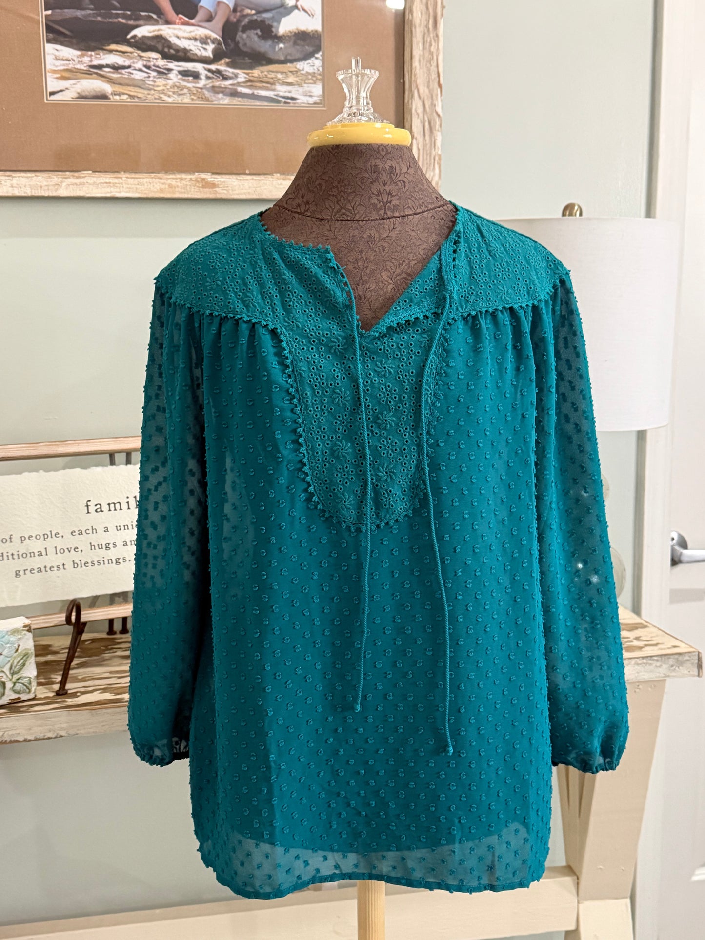 Womens Matilda Jane Swiss Dot Blouse Medium