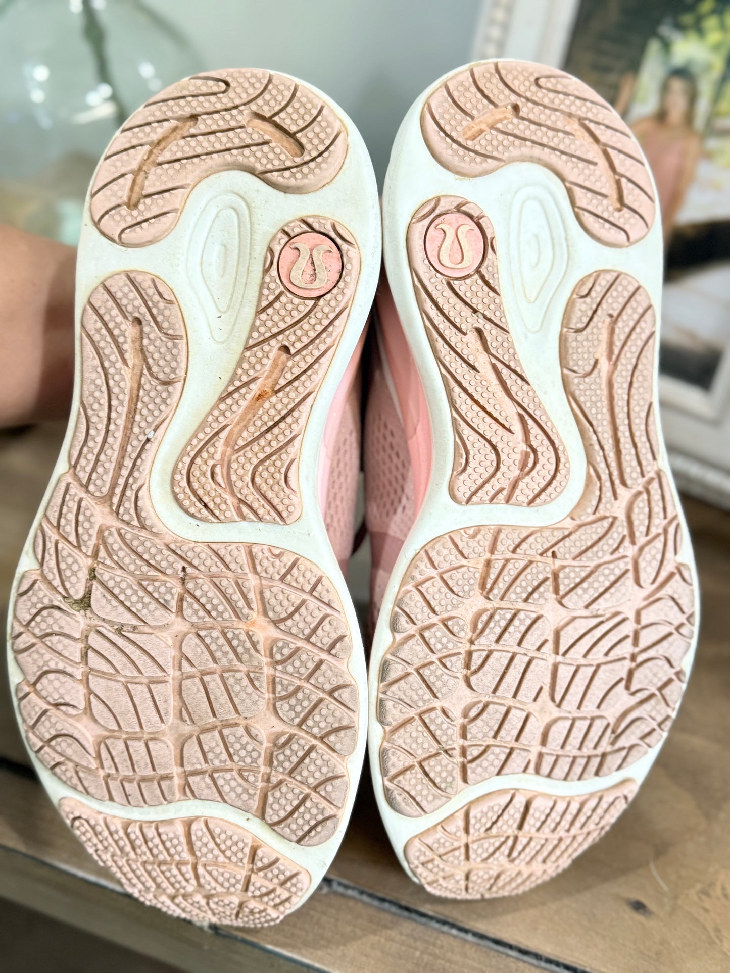 Womens Pink Lululemon Tennis Shoes 7.5 EUC